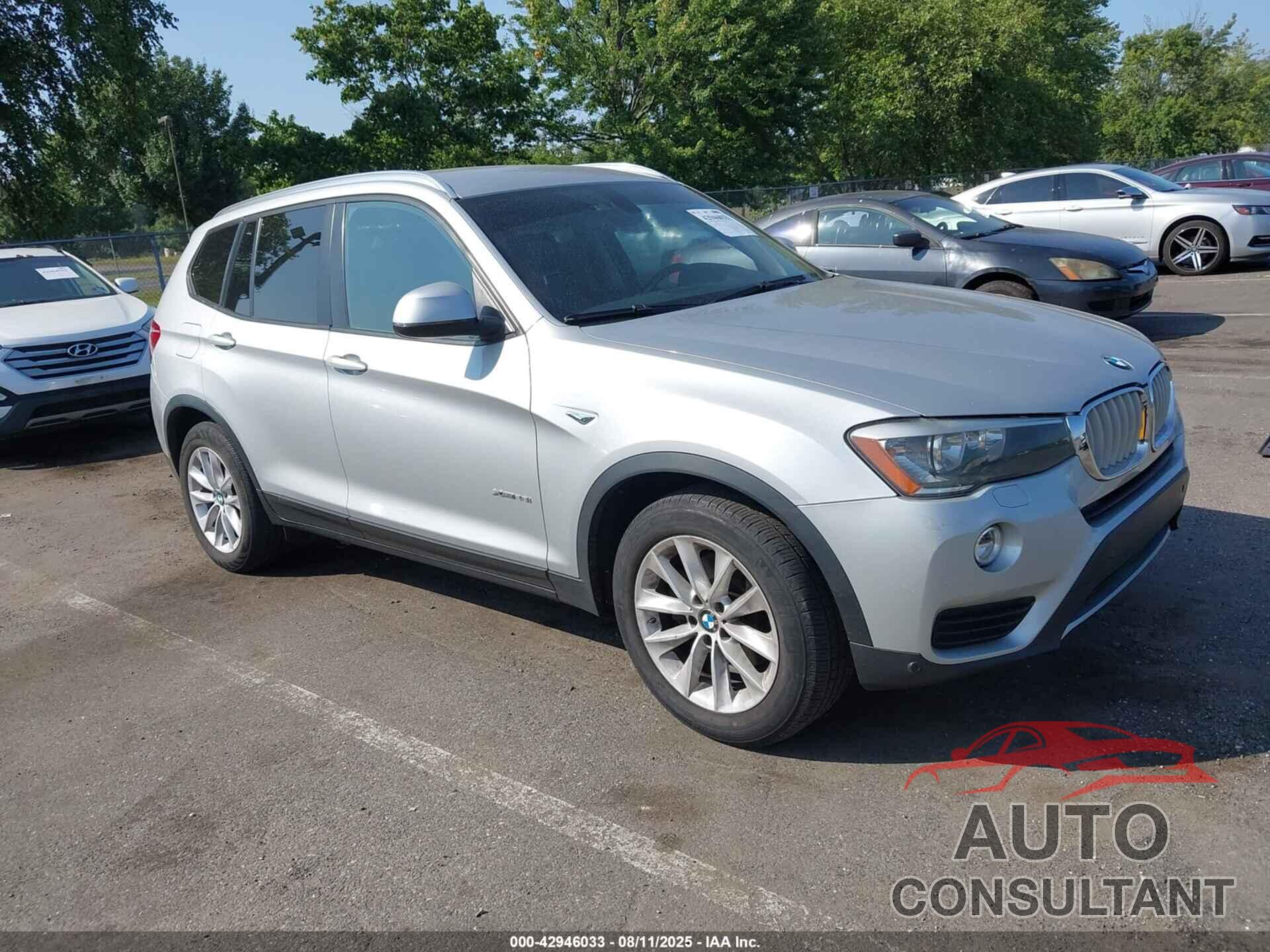 BMW X3 2015 - 5UXWX9C59F0D45961