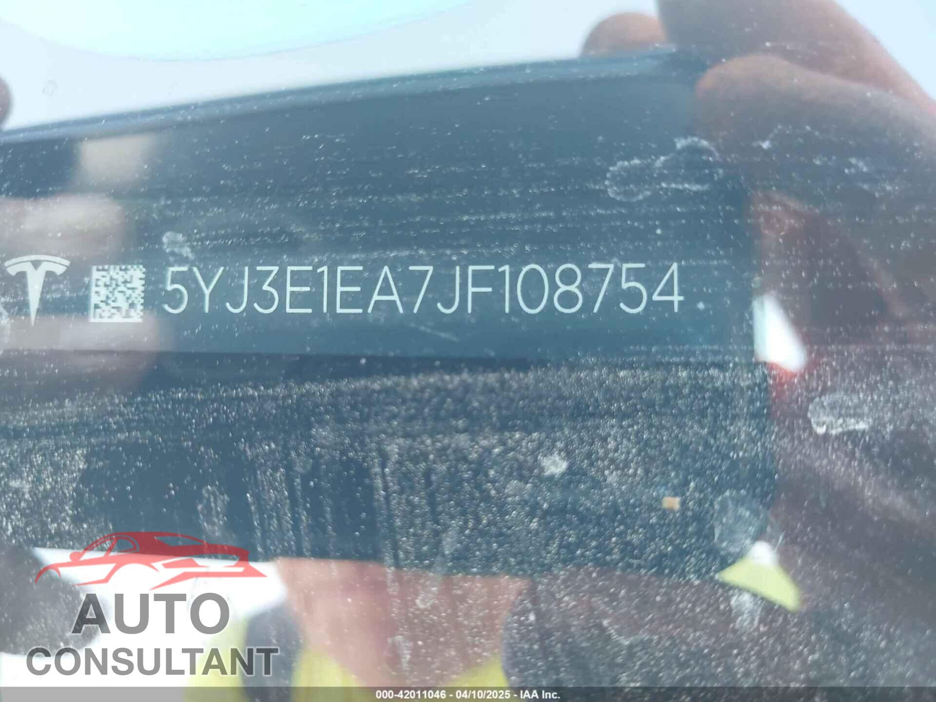 TESLA MODEL 3 2018 - 5YJ3E1EA7JF108754