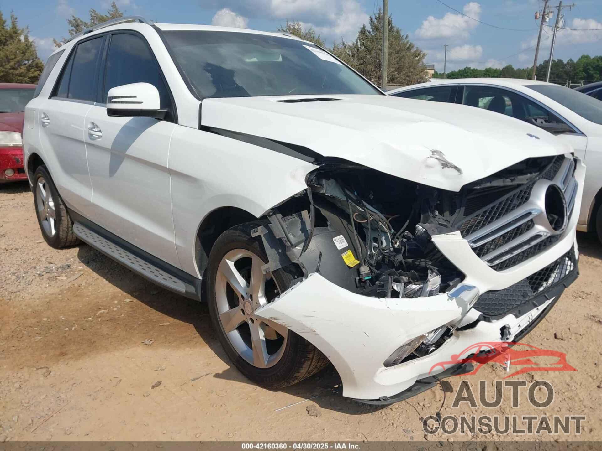 MERCEDES-BENZ GLE 350 2017 - 4JGDA5JB6HA876228