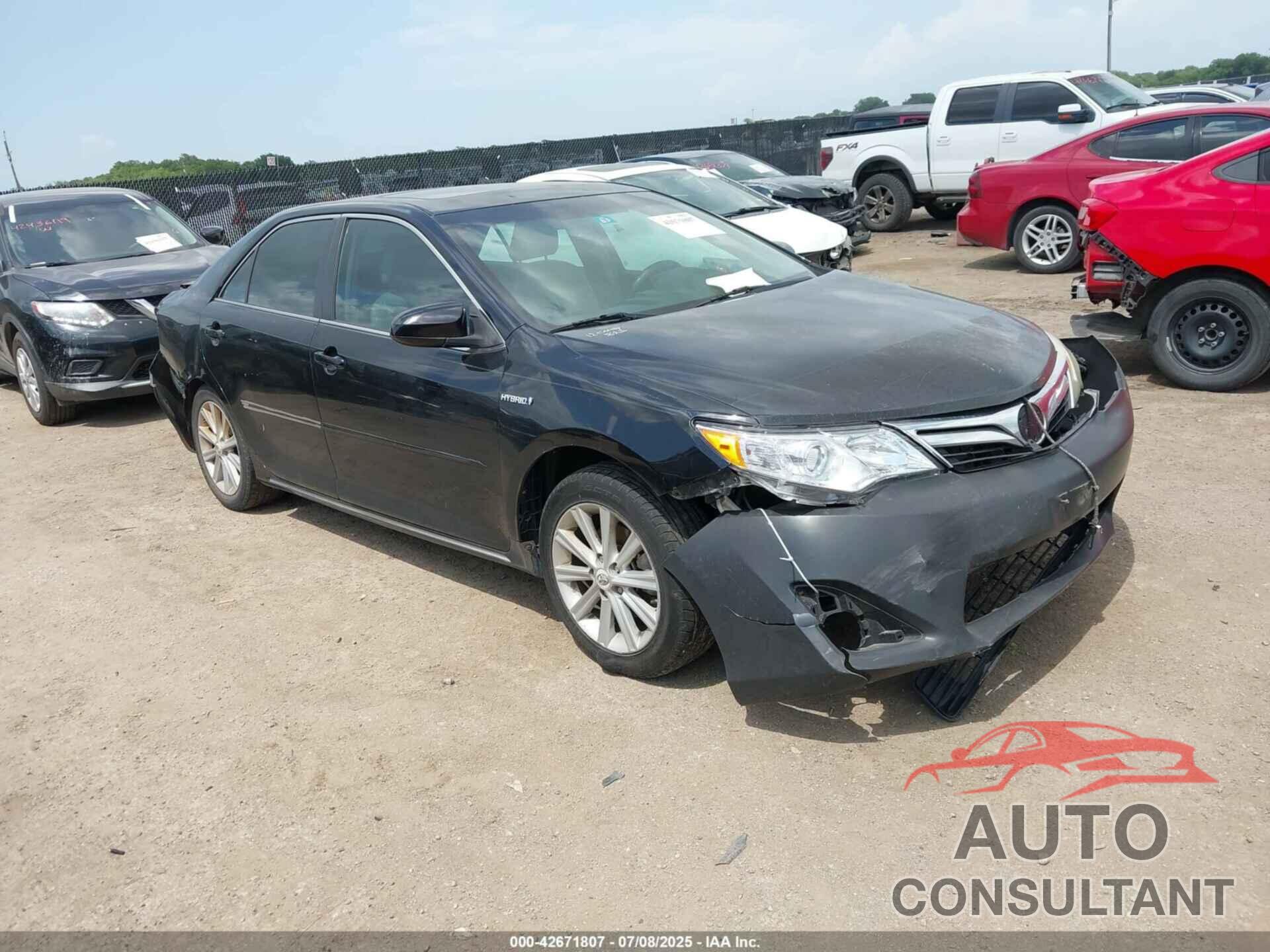 TOYOTA CAMRY HYBRID 2012 - 4T1BD1FK9CU050285