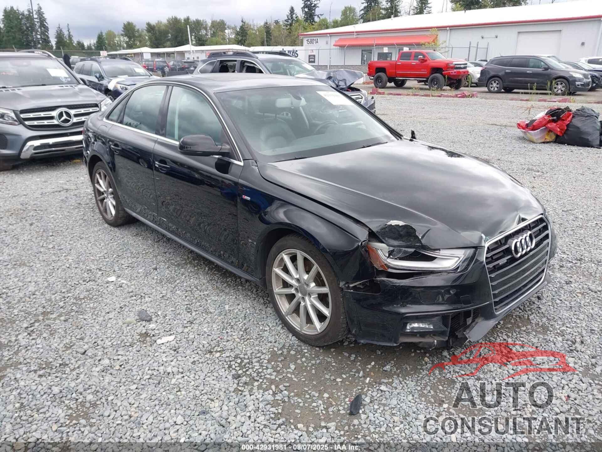 AUDI A4 2016 - WAUDFAFL1GN009226
