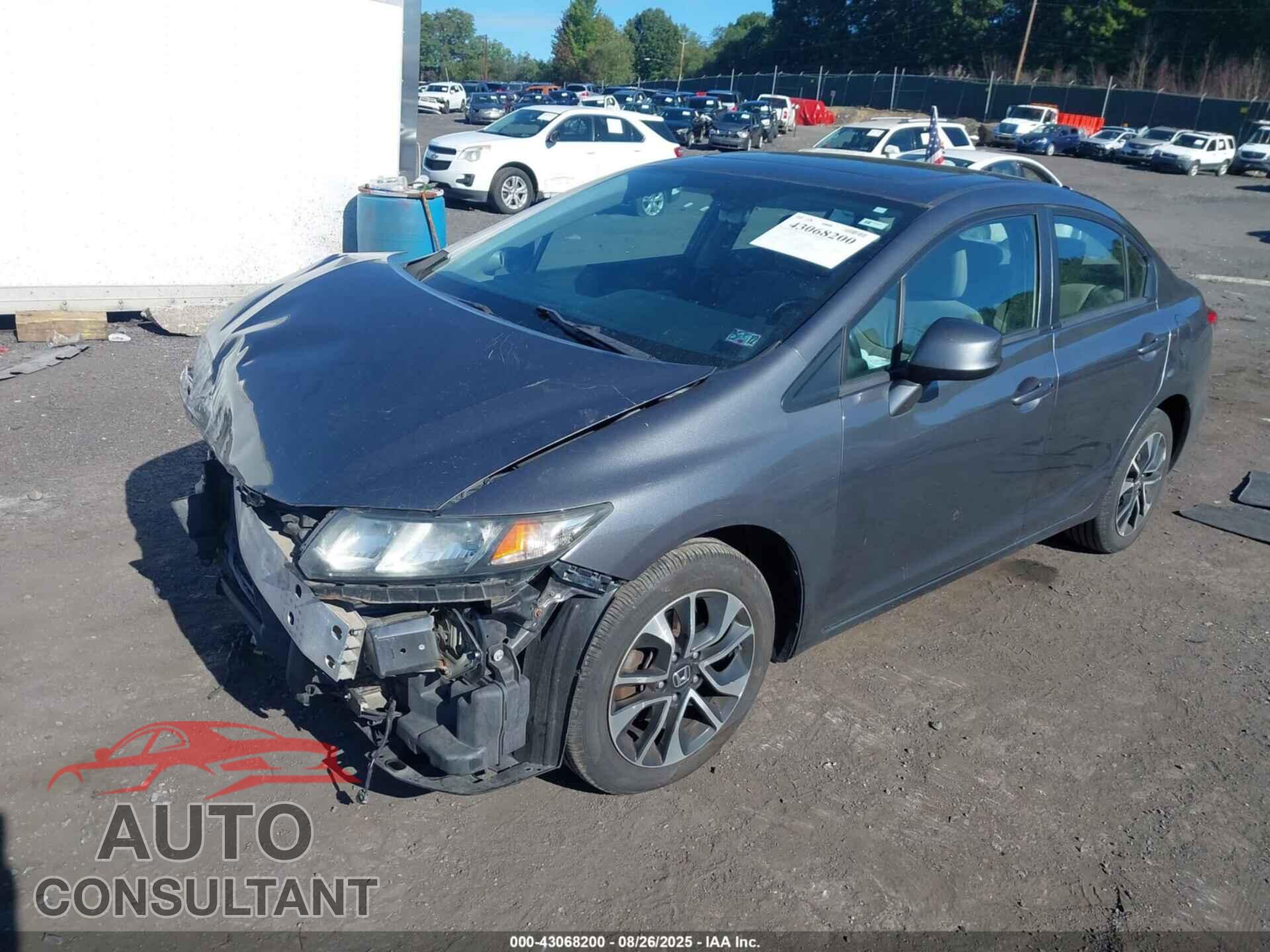 HONDA CIVIC 2013 - 19XFB2F93DE092188