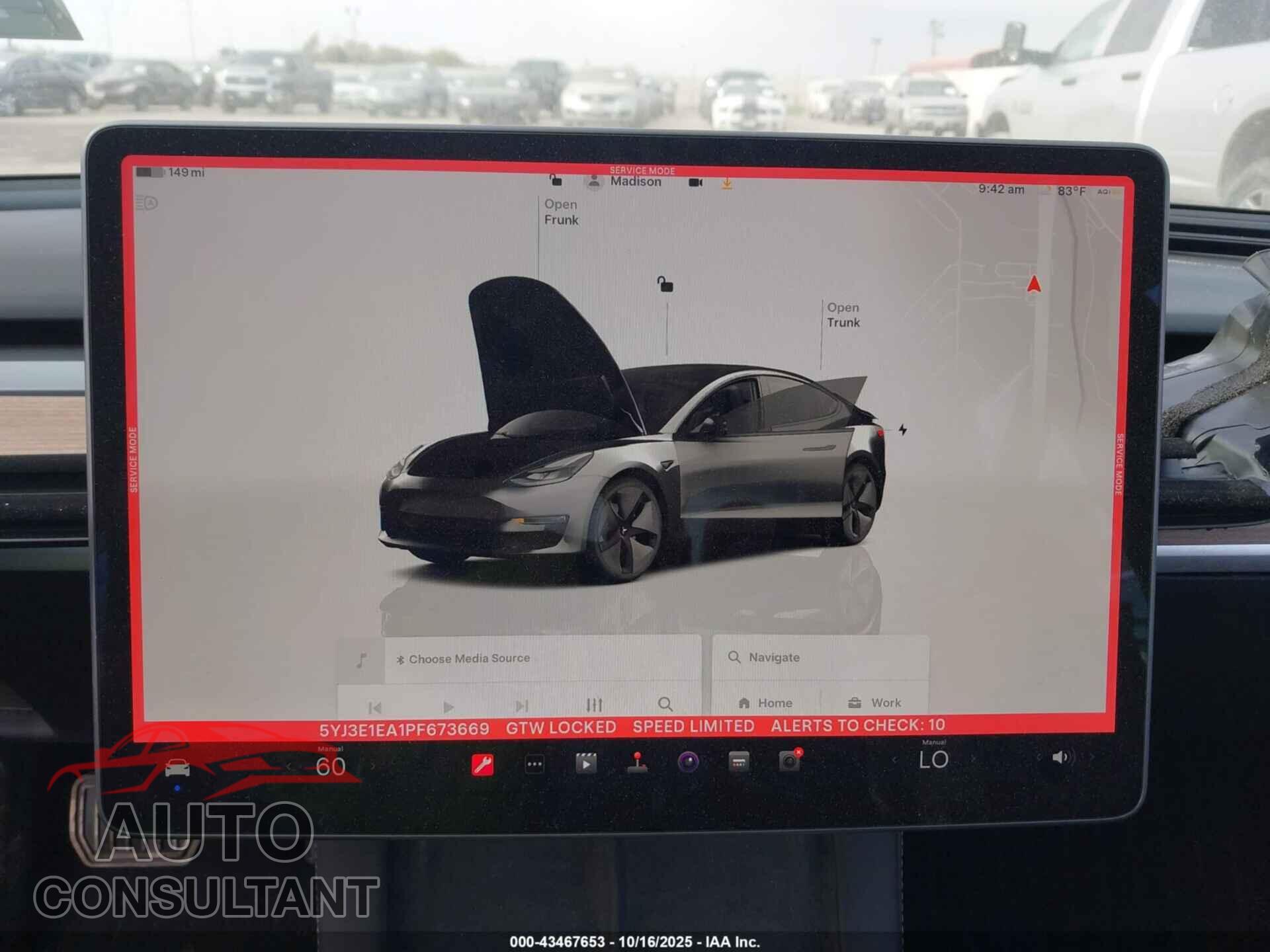 TESLA MODEL 3 2023 - 5YJ3E1EA1PF673669