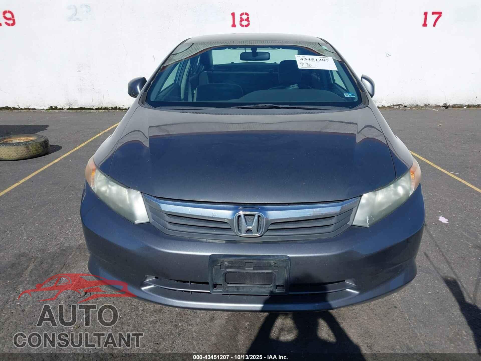 HONDA CIVIC 2012 - 2HGFB2F6XCH321525