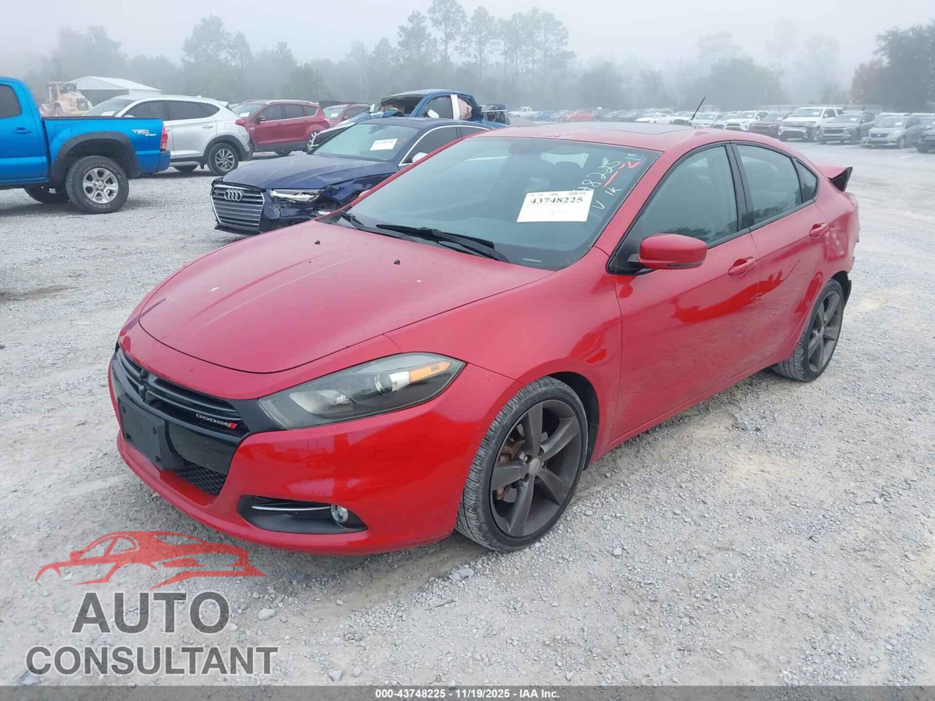 DODGE DART 2015 - 1C3CDFEB9FD165386