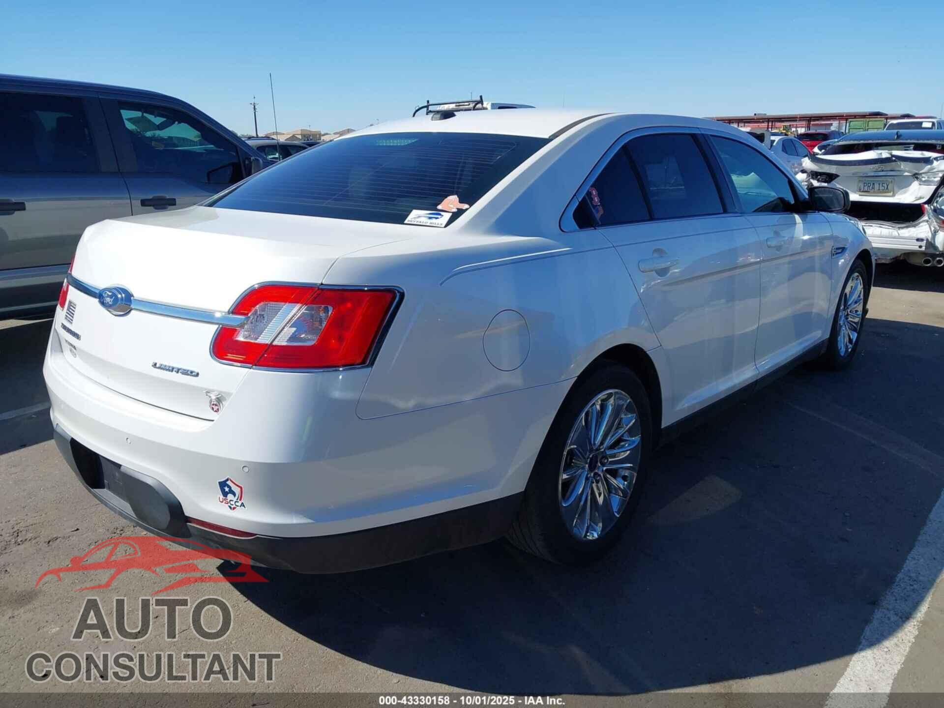 FORD TAURUS 2011 - 1FAHP2FW6BG163631