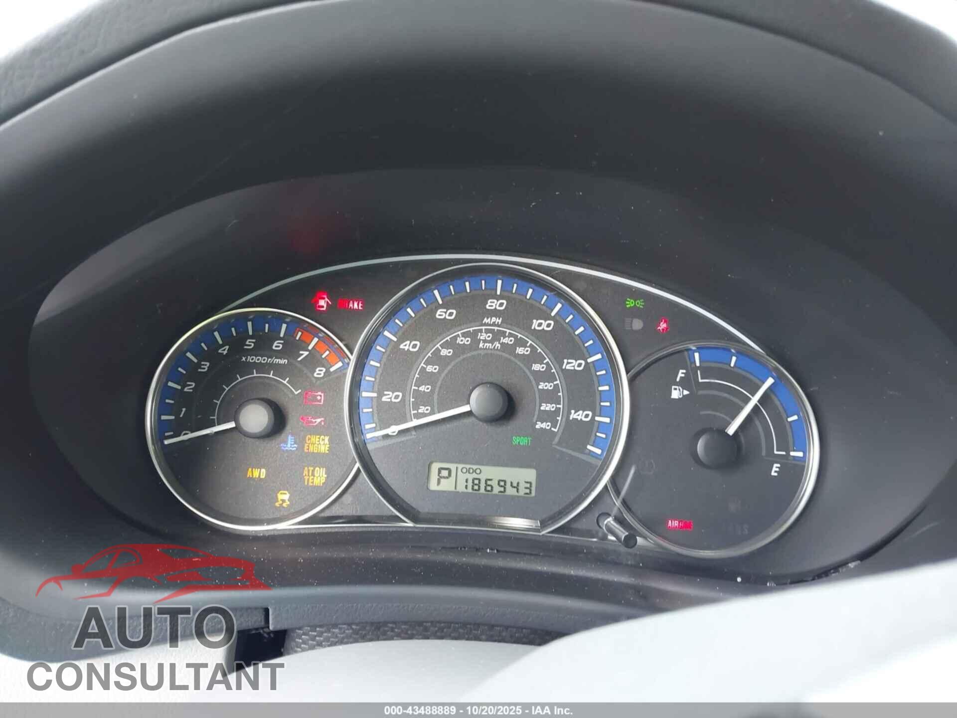 SUBARU FORESTER 2012 - JF2SHABC2CH466258