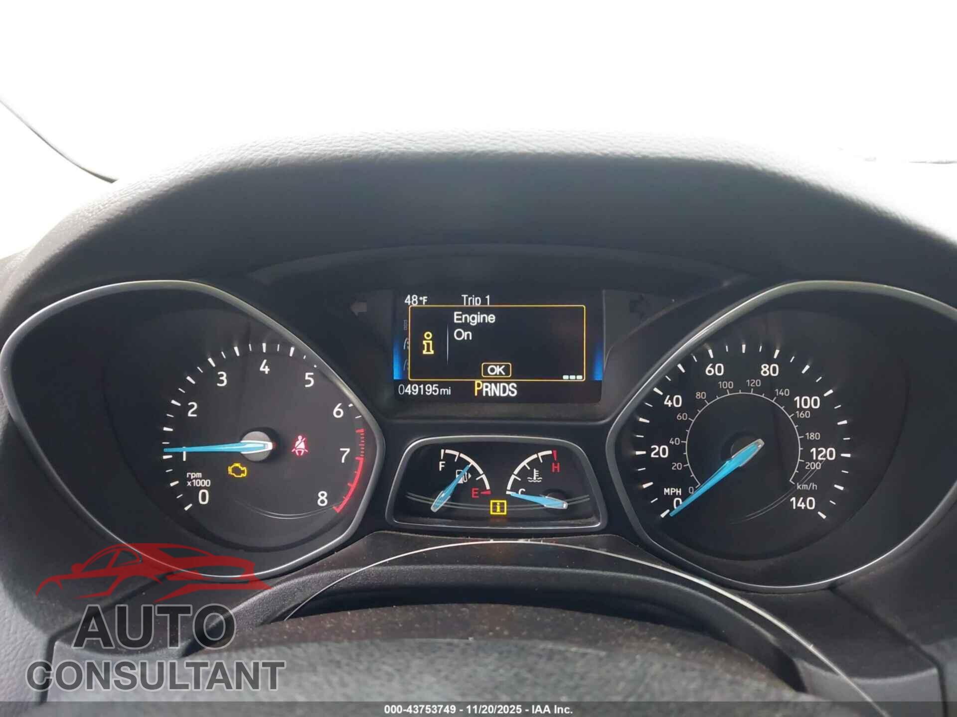FORD FOCUS 2018 - 1FADP3FE8JL209980