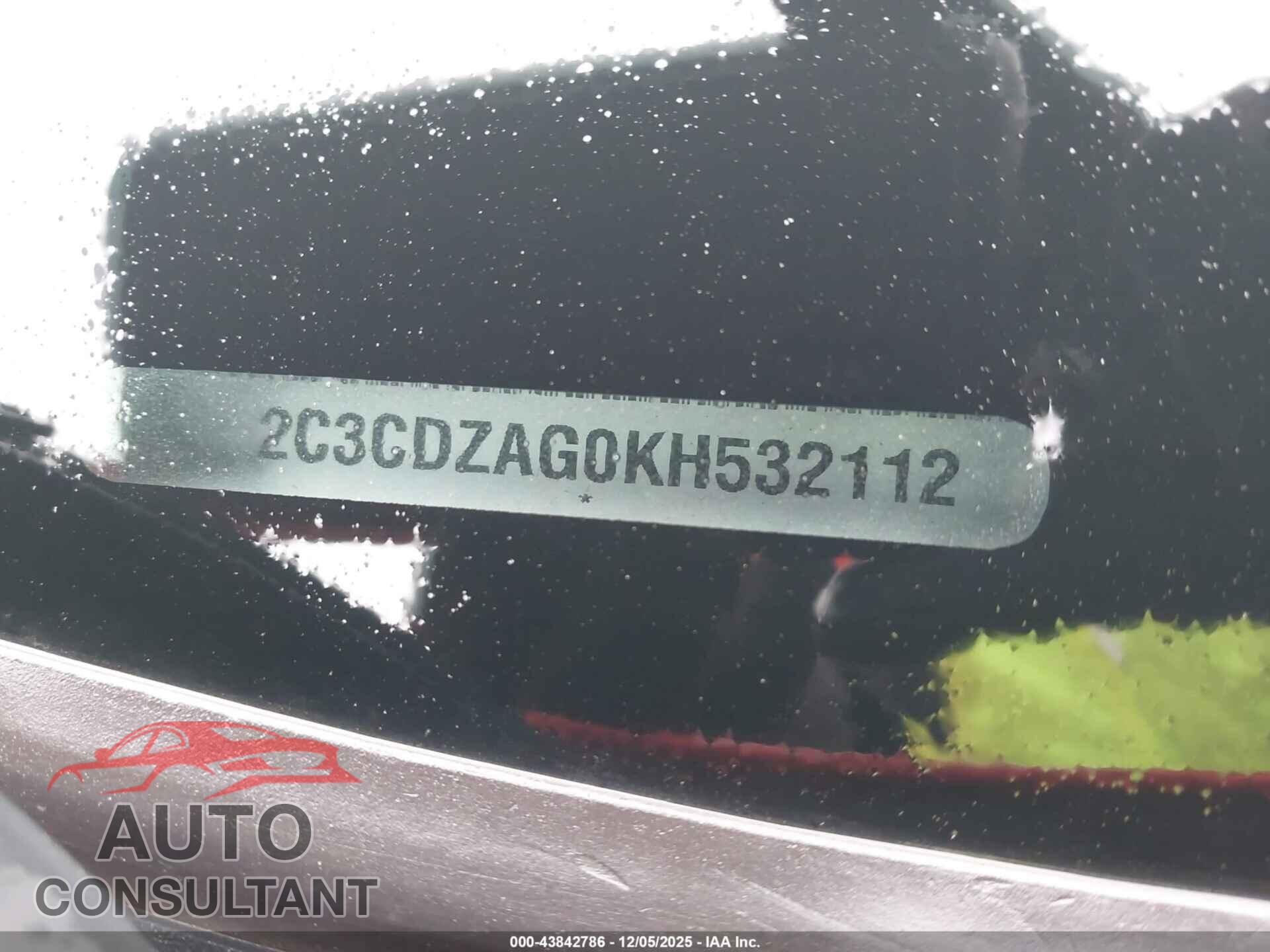 DODGE CHALLENGER 2019 - 2C3CDZAG0KH532112