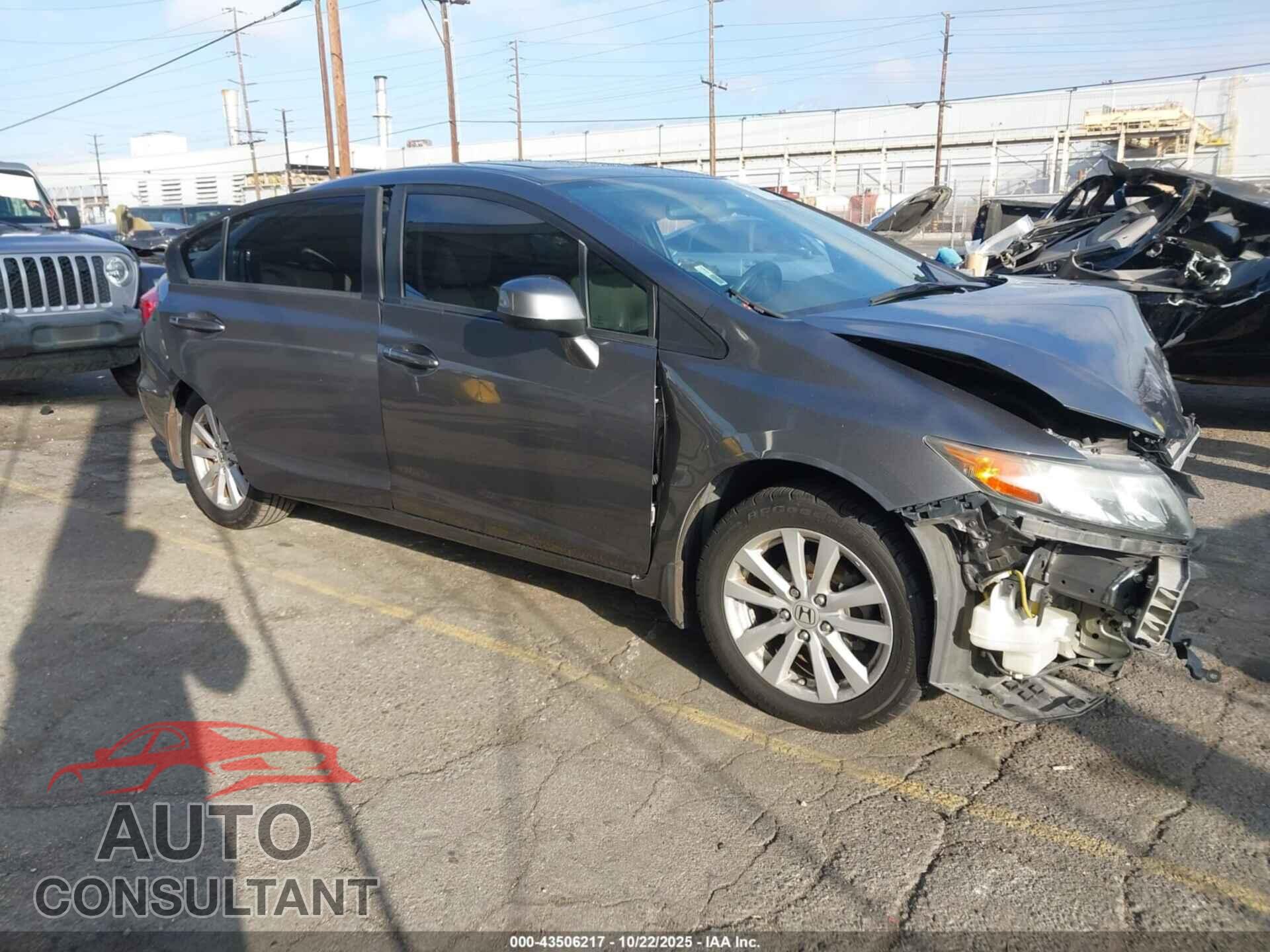 HONDA CIVIC 2012 - 19XFB2F84CE348733