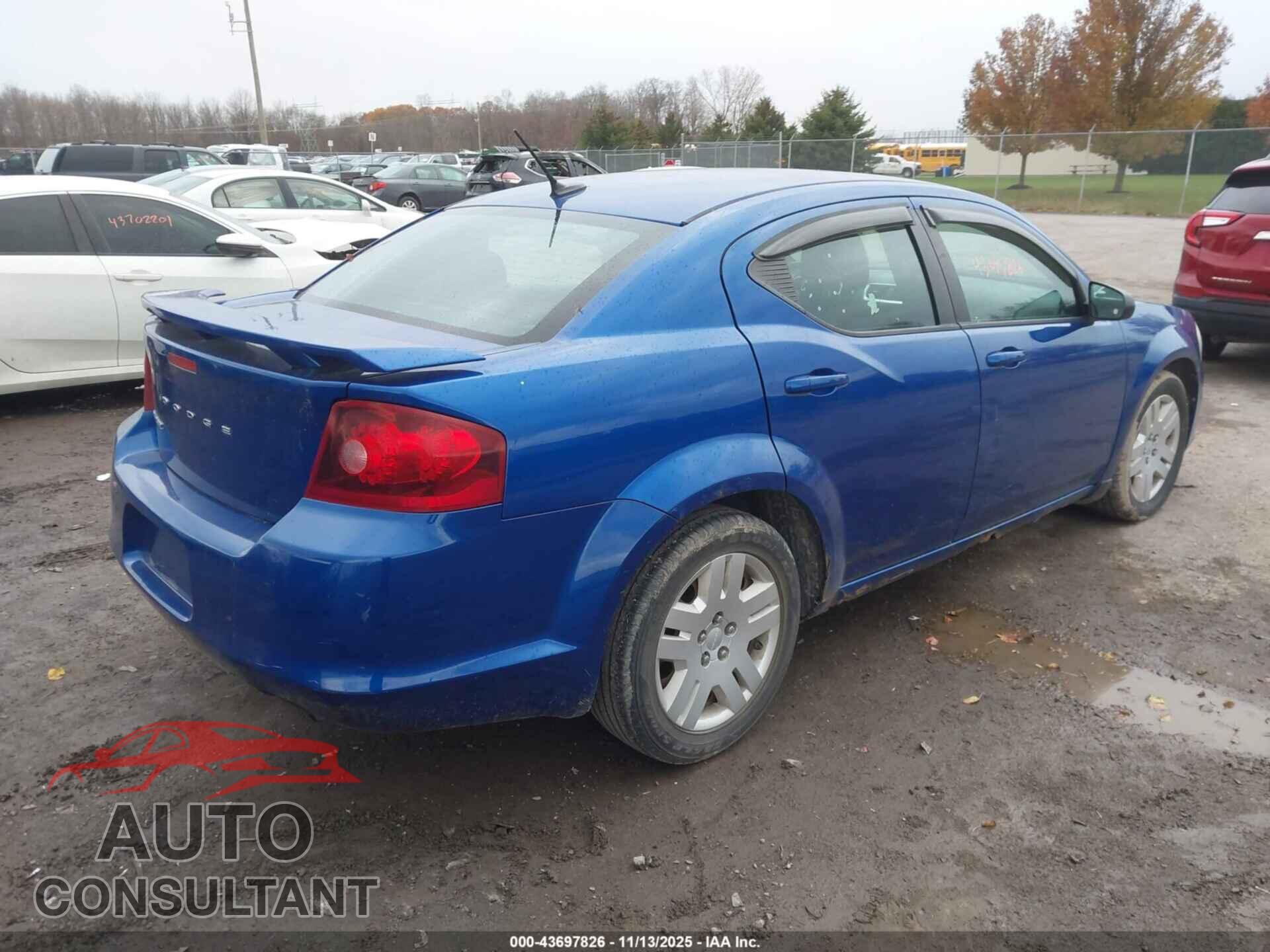 DODGE AVENGER 2013 - 1C3CDZABXDN731005