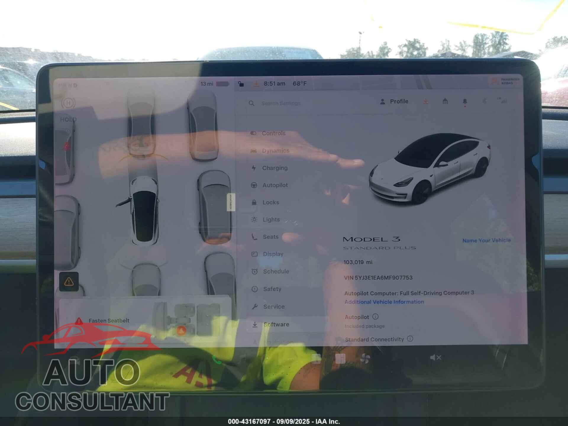 TESLA MODEL 3 2021 - 5YJ3E1EA6MF907753