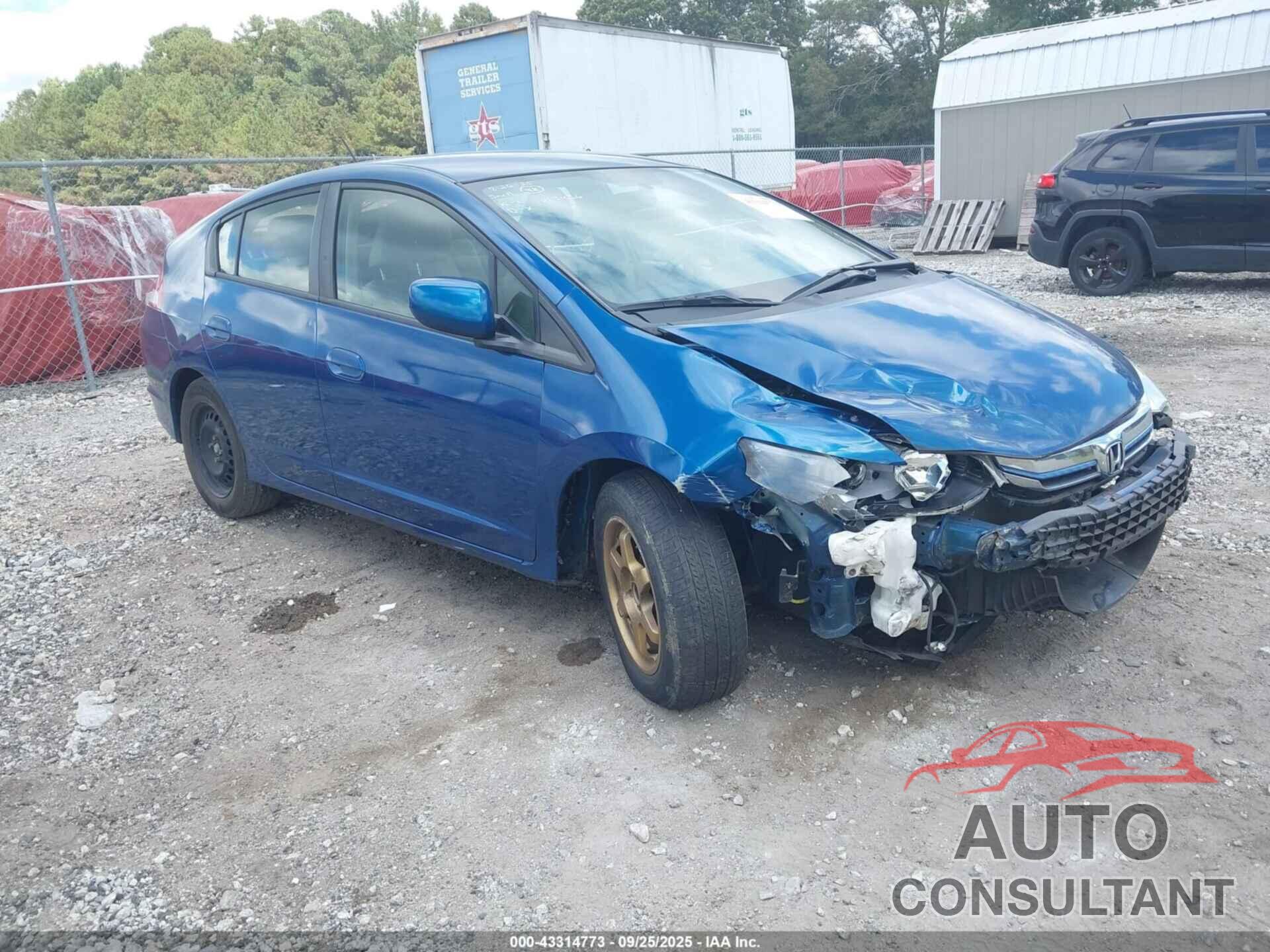 HONDA INSIGHT 2013 - JHMZE2H31DS003436