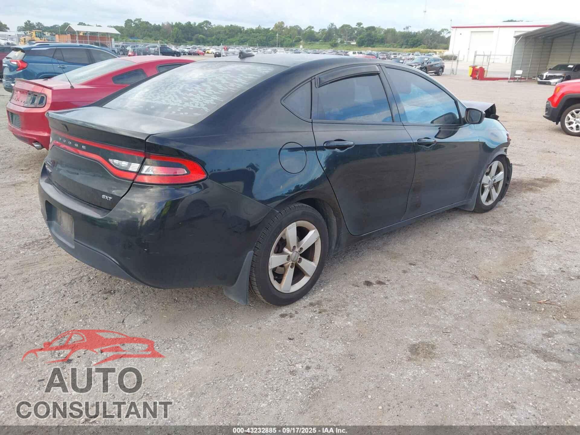 DODGE DART 2015 - 1C3CDFBB2FD363697