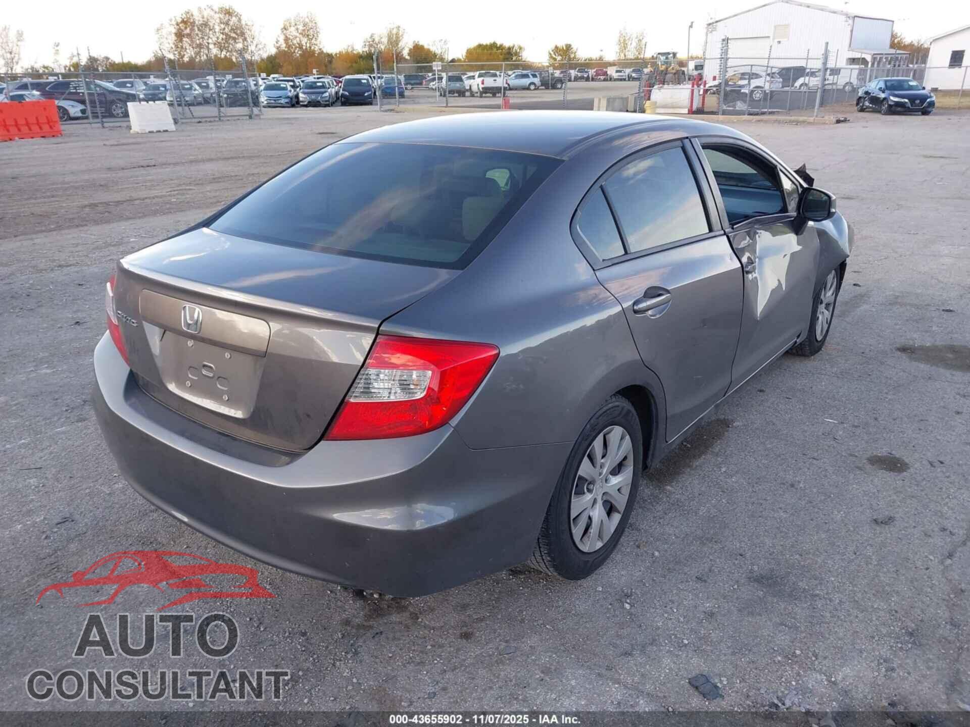 HONDA CIVIC 2012 - 19XFB2F50CE077742