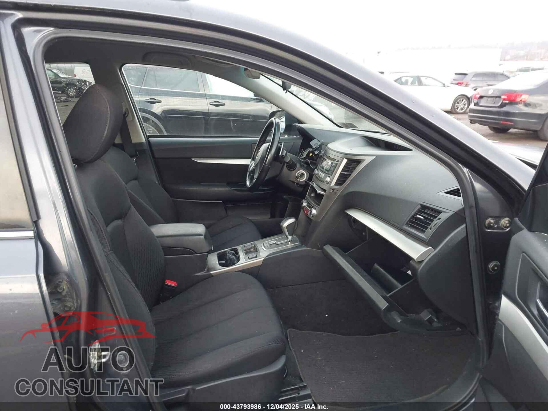 SUBARU OUTBACK 2012 - 4S4BRBCC0C3209592