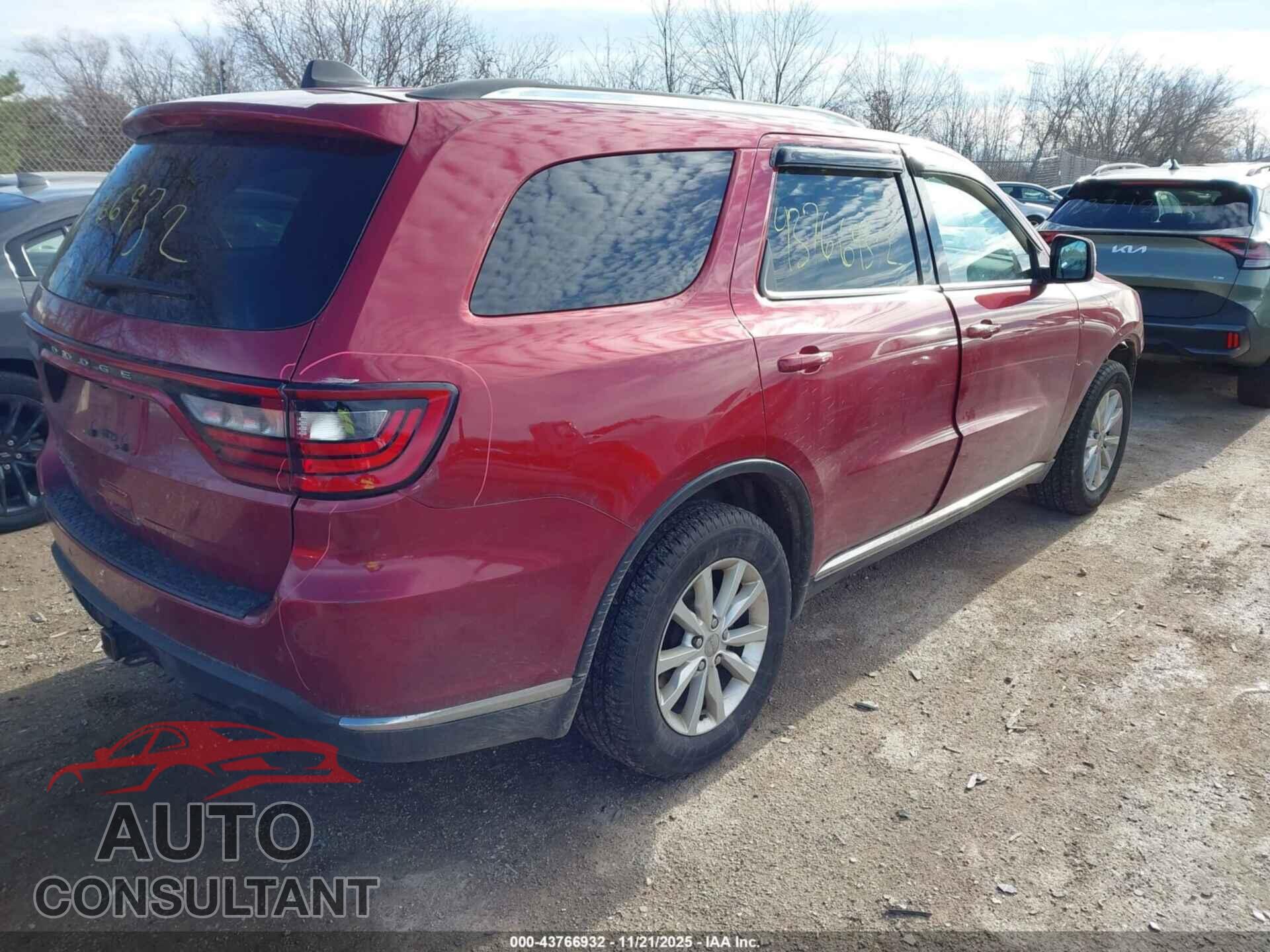 DODGE DURANGO 2014 - 1C4RDJAG3EC349589