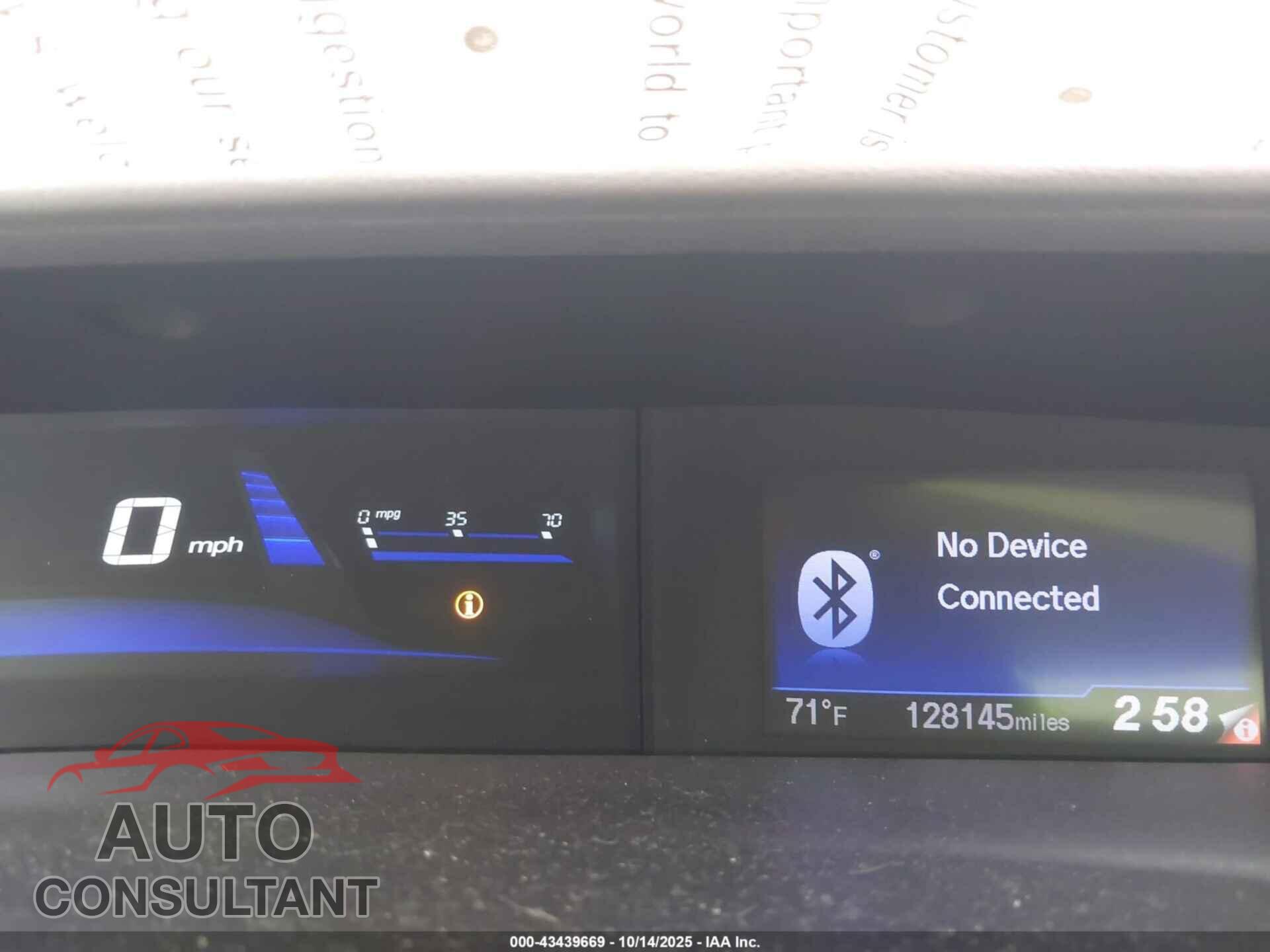 HONDA CIVIC 2013 - 19XFB2F58DE045199