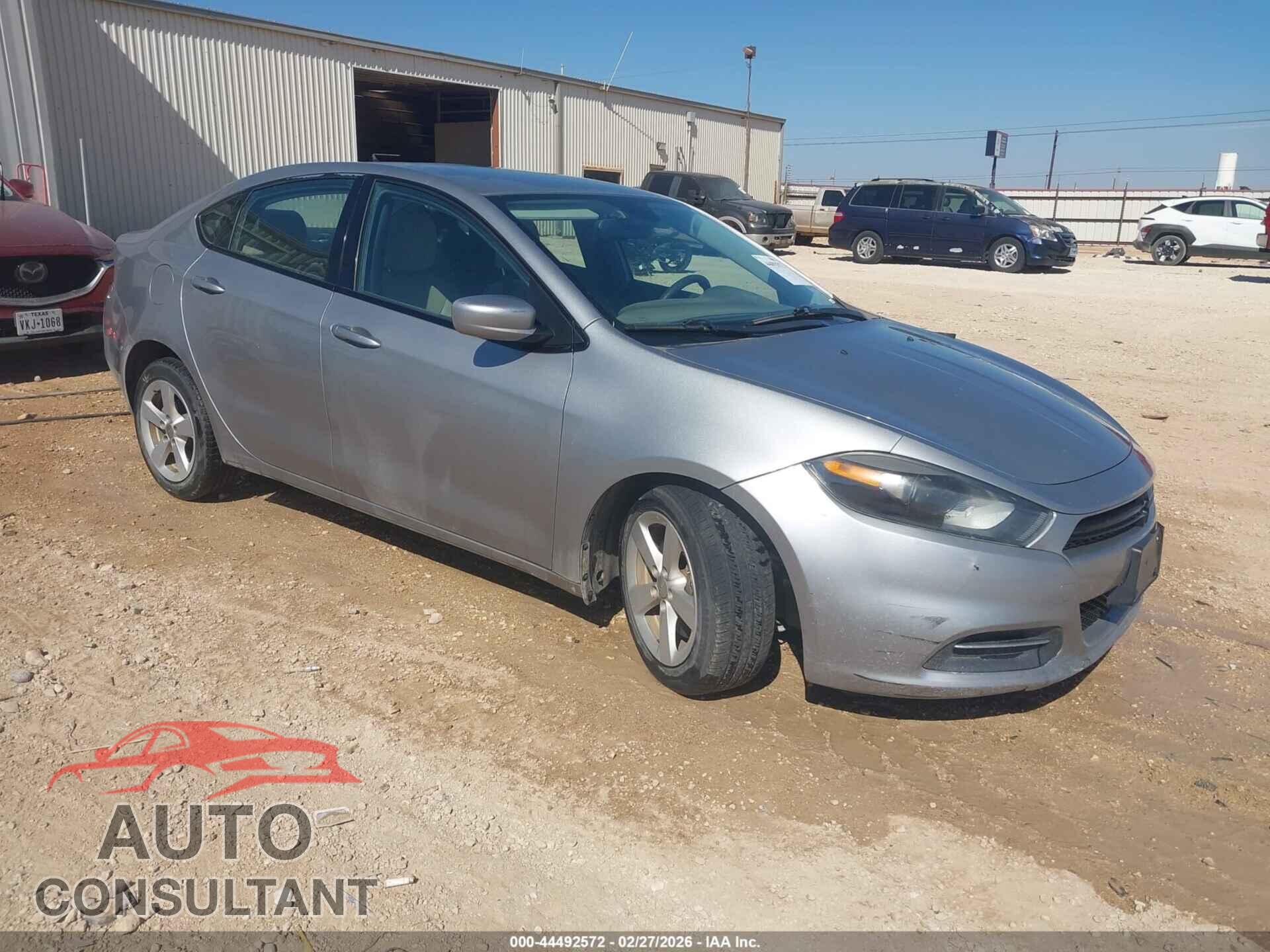 DODGE DART 2015 - 1C3CDFBB3FD192992