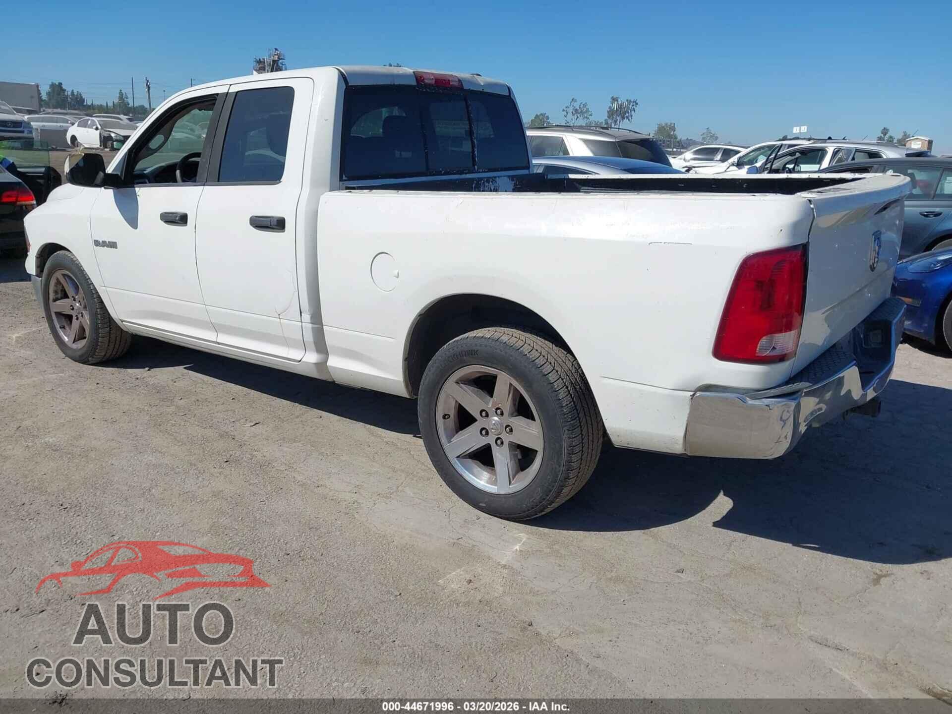 DODGE RAM 1500 2009 - 1D3HB18P09S728429