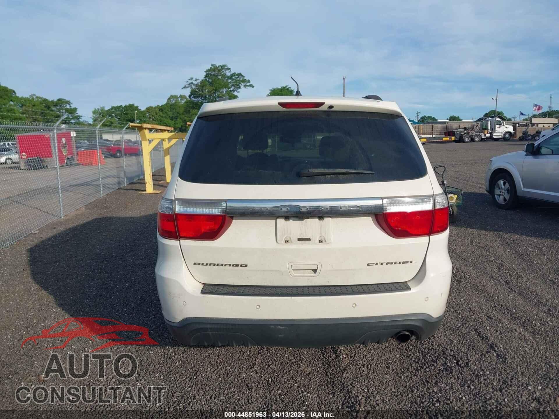 DODGE DURANGO 2012 - 1C4RDHEG3CC126727