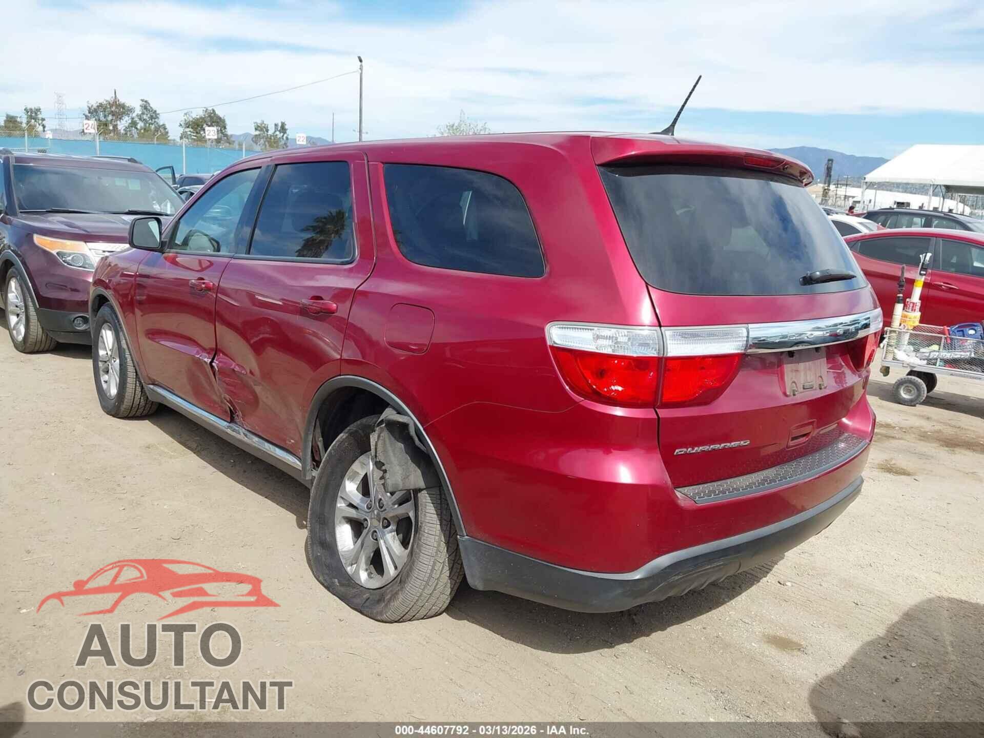 DODGE DURANGO 2013 - 1C4RDHAG9DC676070