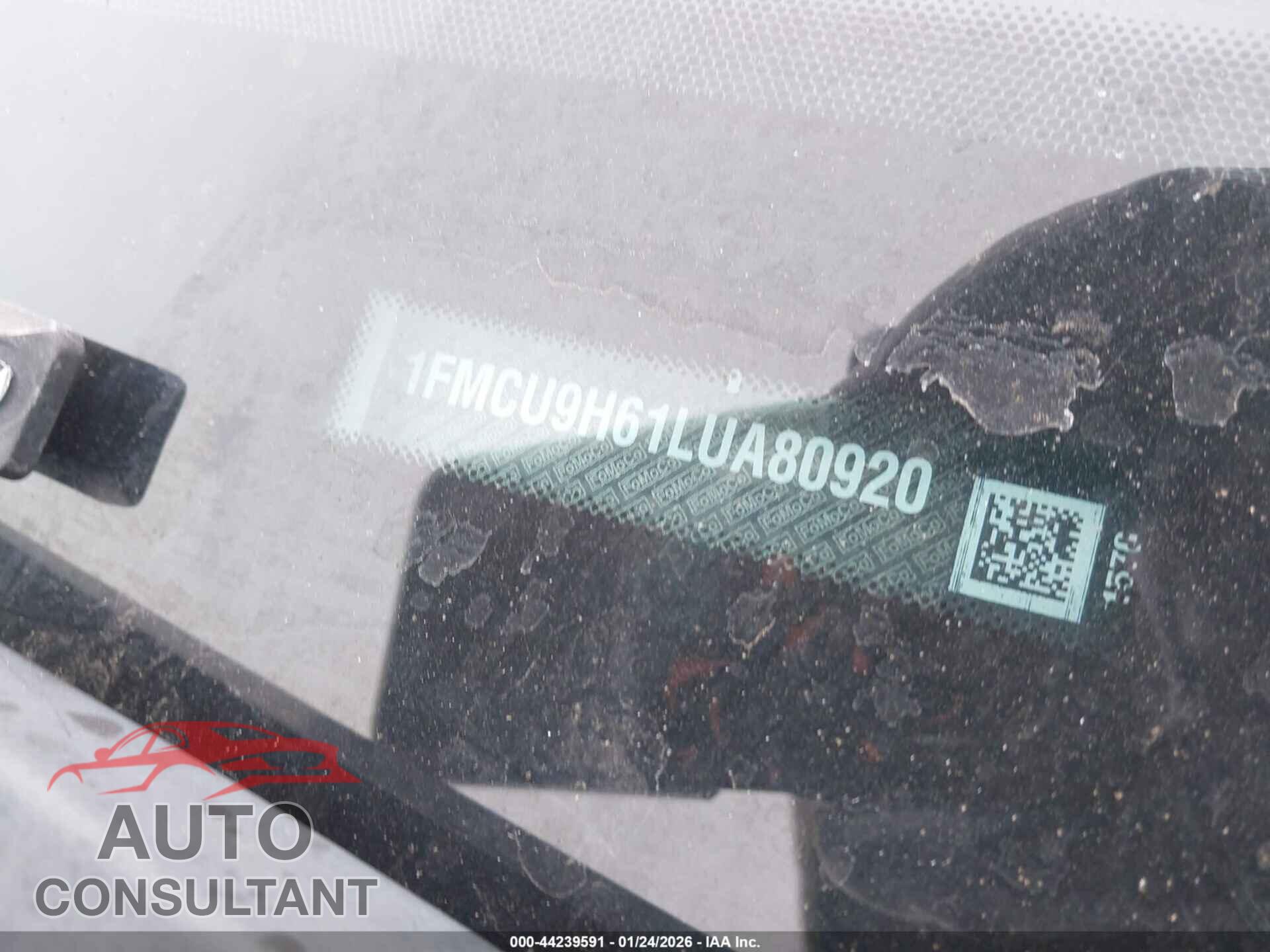 FORD ESCAPE 2020 - 1FMCU9H61LUA80920