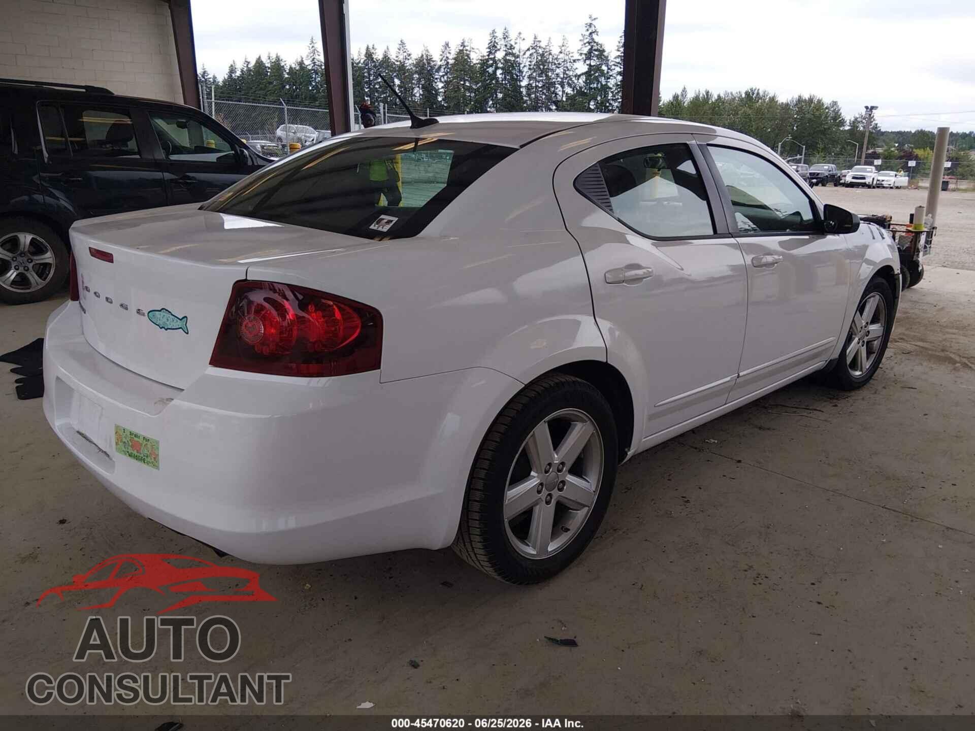 DODGE AVENGER 2013 - 1C3CDZAB2DN722640