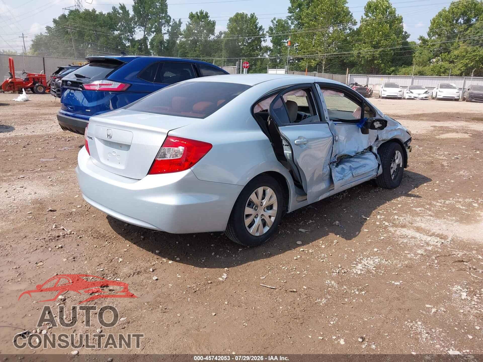 HONDA CIVIC 2012 - 2HGFB2F56CH559444