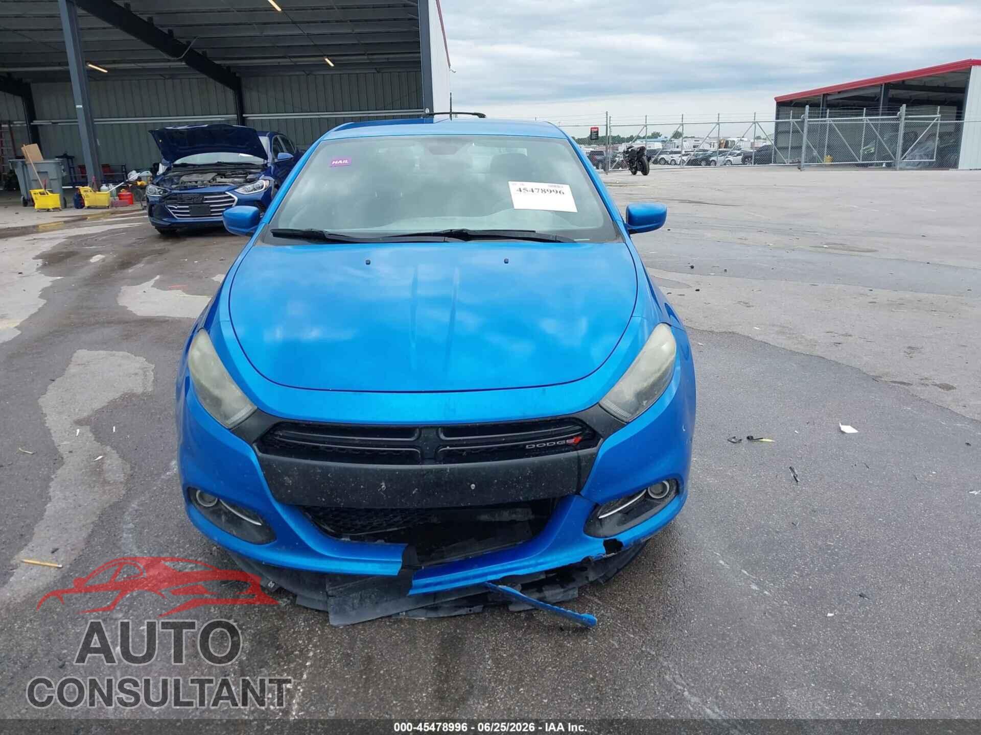 DODGE DART 2015 - 1C3CDFBB5FD345033