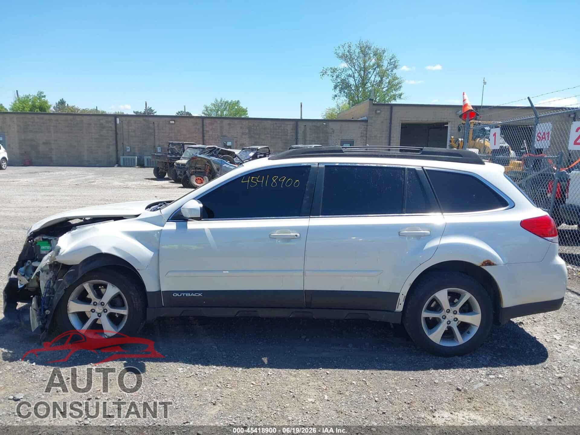 SUBARU OUTBACK 2013 - 4S4BRBLC2D3212575