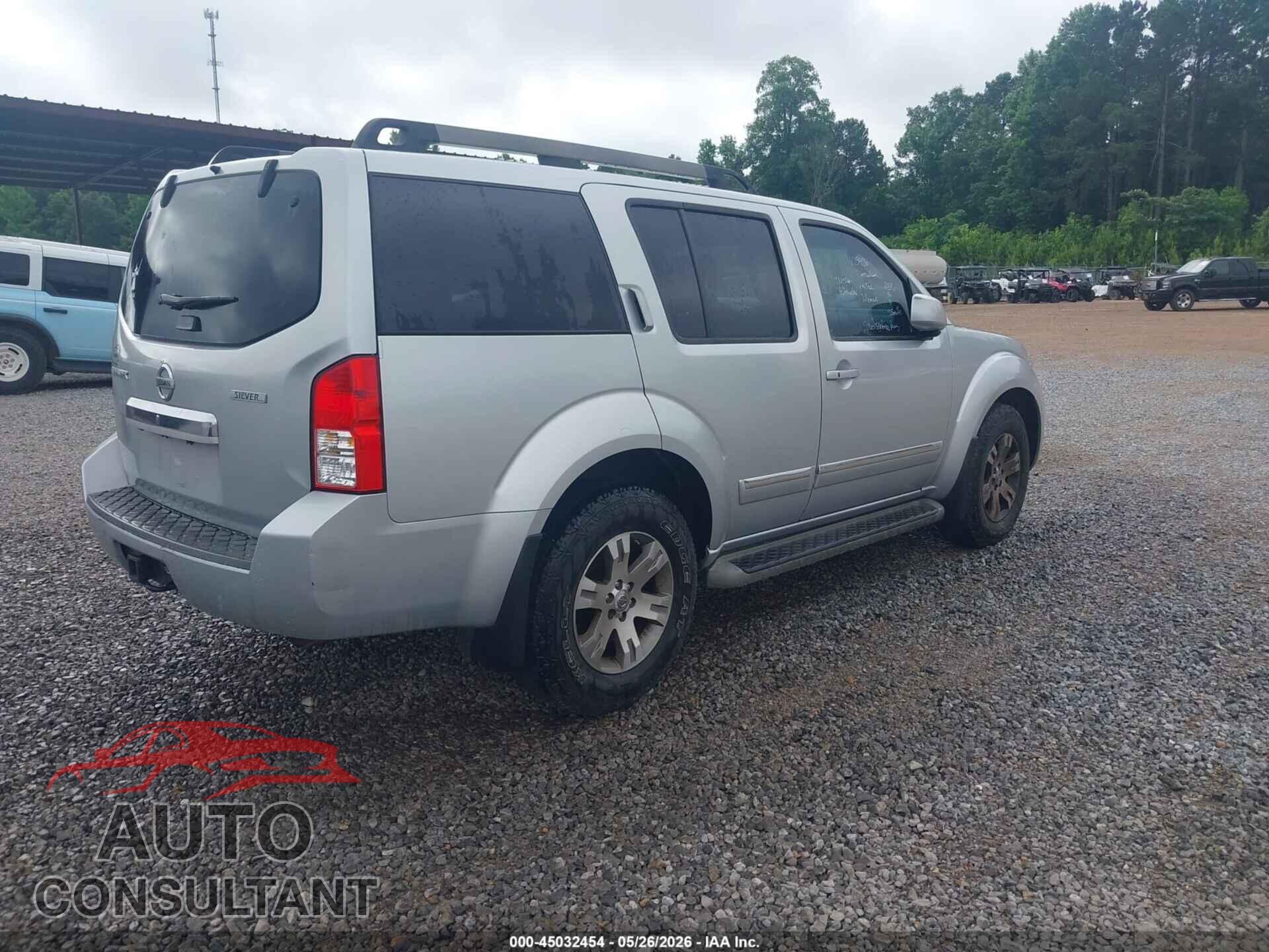 NISSAN PATHFINDER 2011 - 5N1AR1NN9BC623926