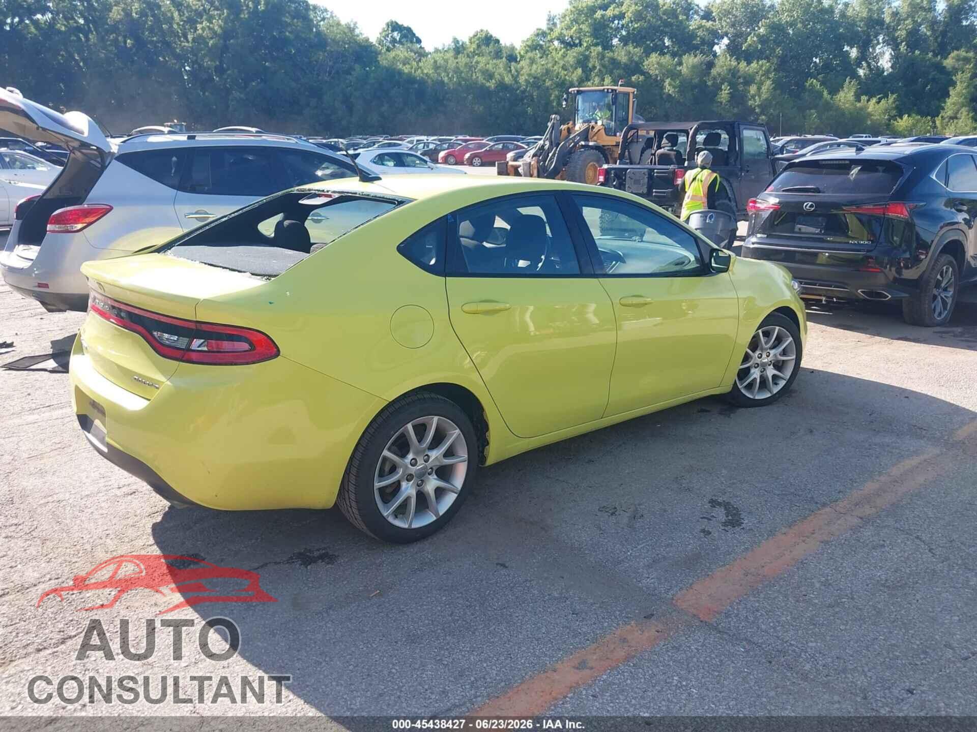 DODGE DART 2013 - 1C3CDFBA2DD179235