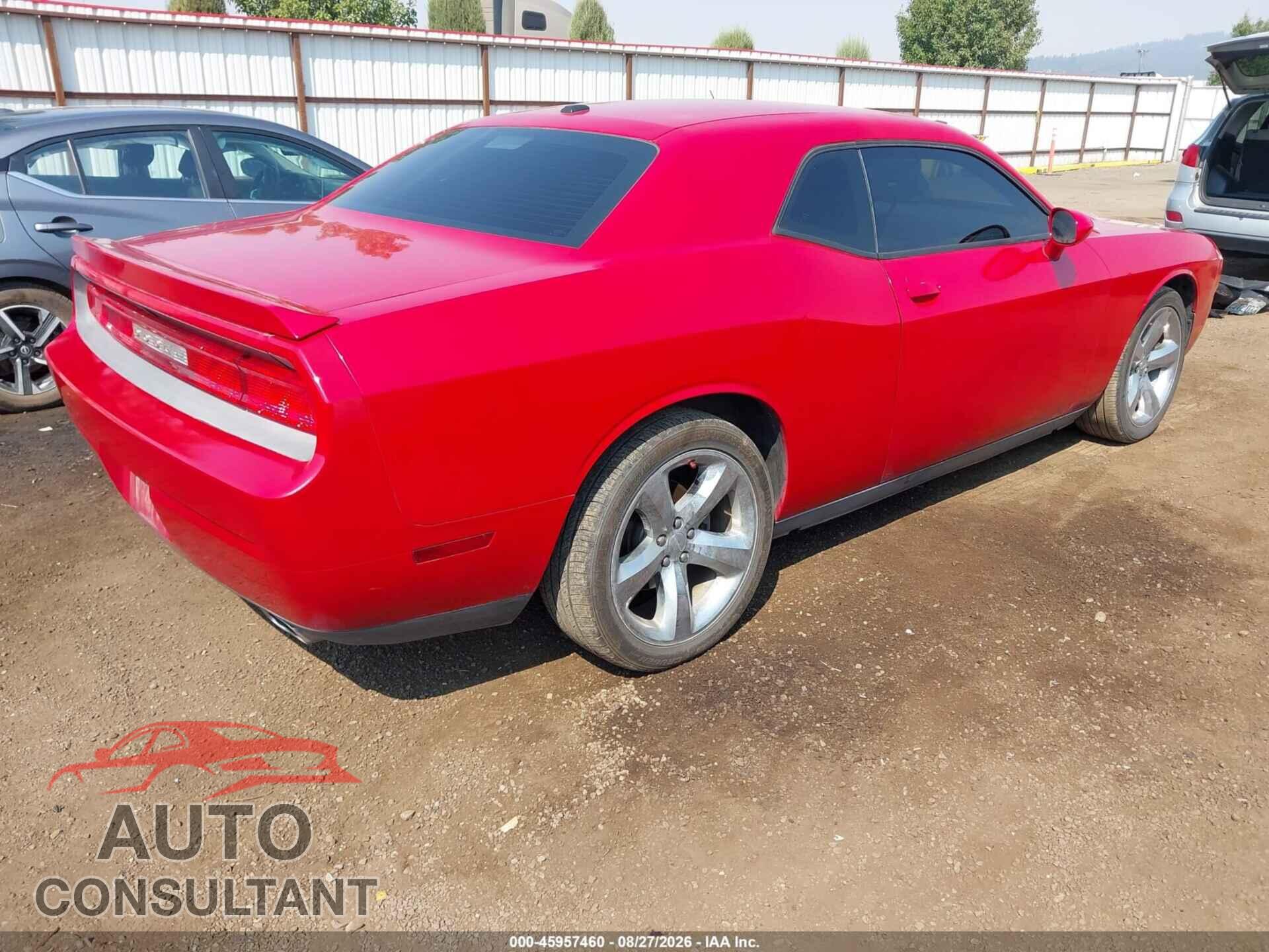 DODGE CHALLENGER 2012 - 2C3CDYAG7CH142748