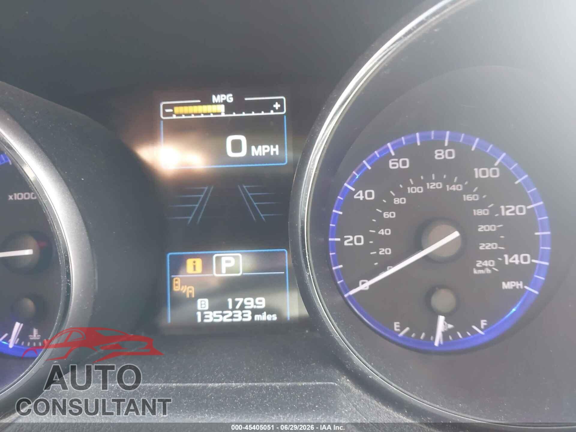 SUBARU OUTBACK 2015 - 4S4BSBFC9F3343473