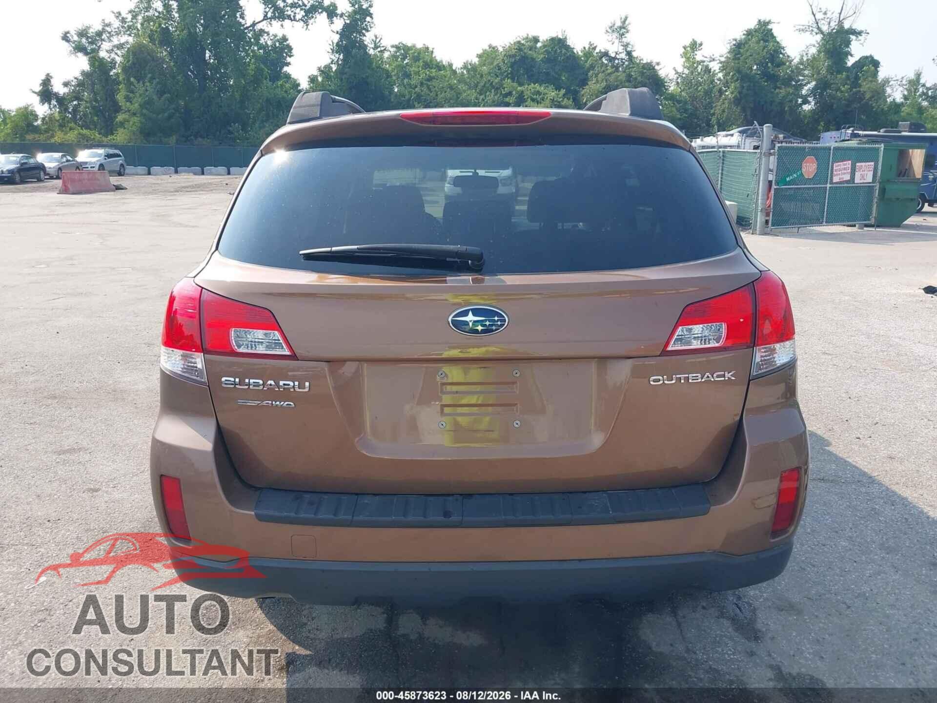 SUBARU OUTBACK 2012 - 4S4BRCCC8C3276270