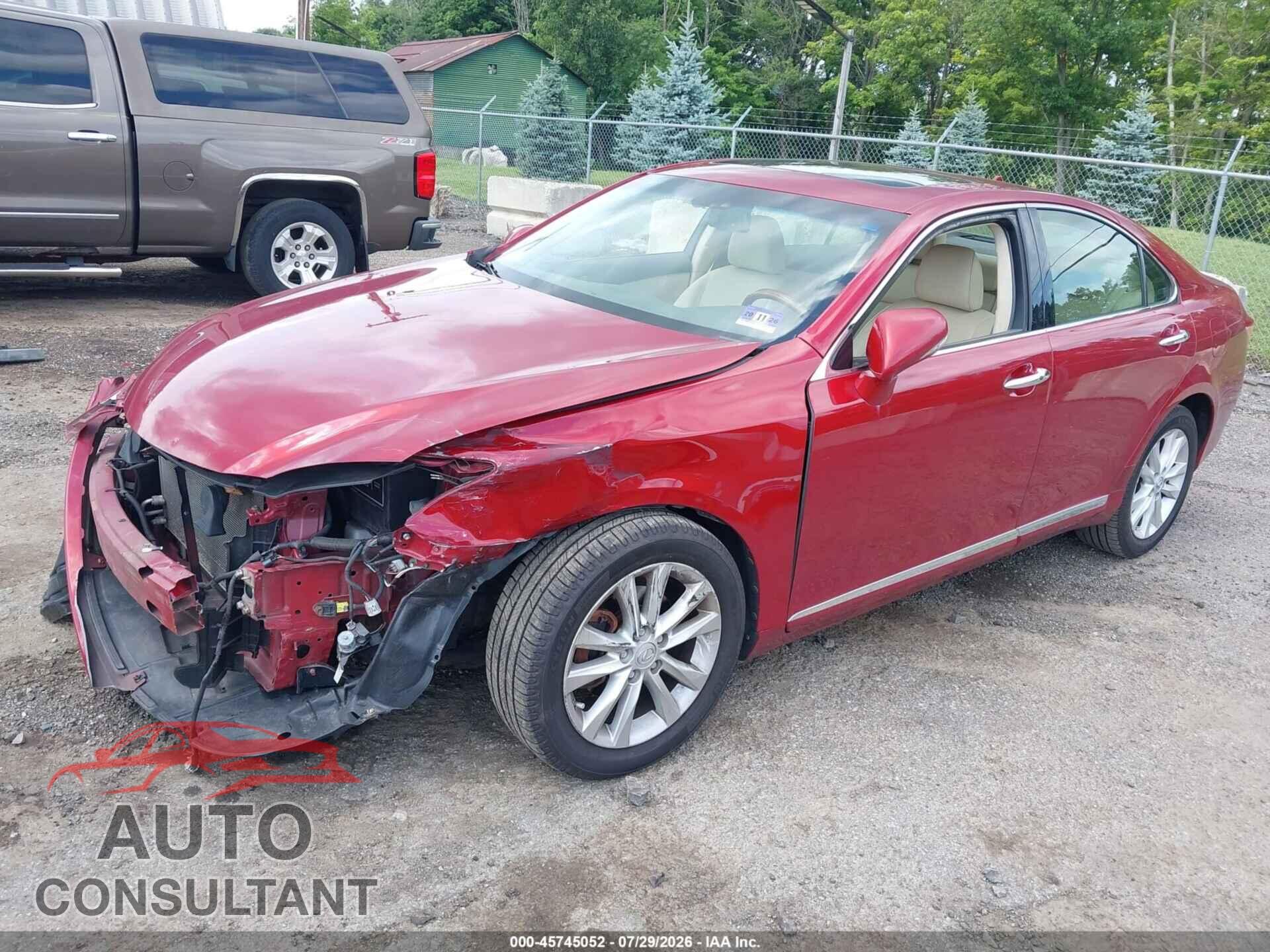 LEXUS ES 350 2011 - JTHBK1EG8B2424532
