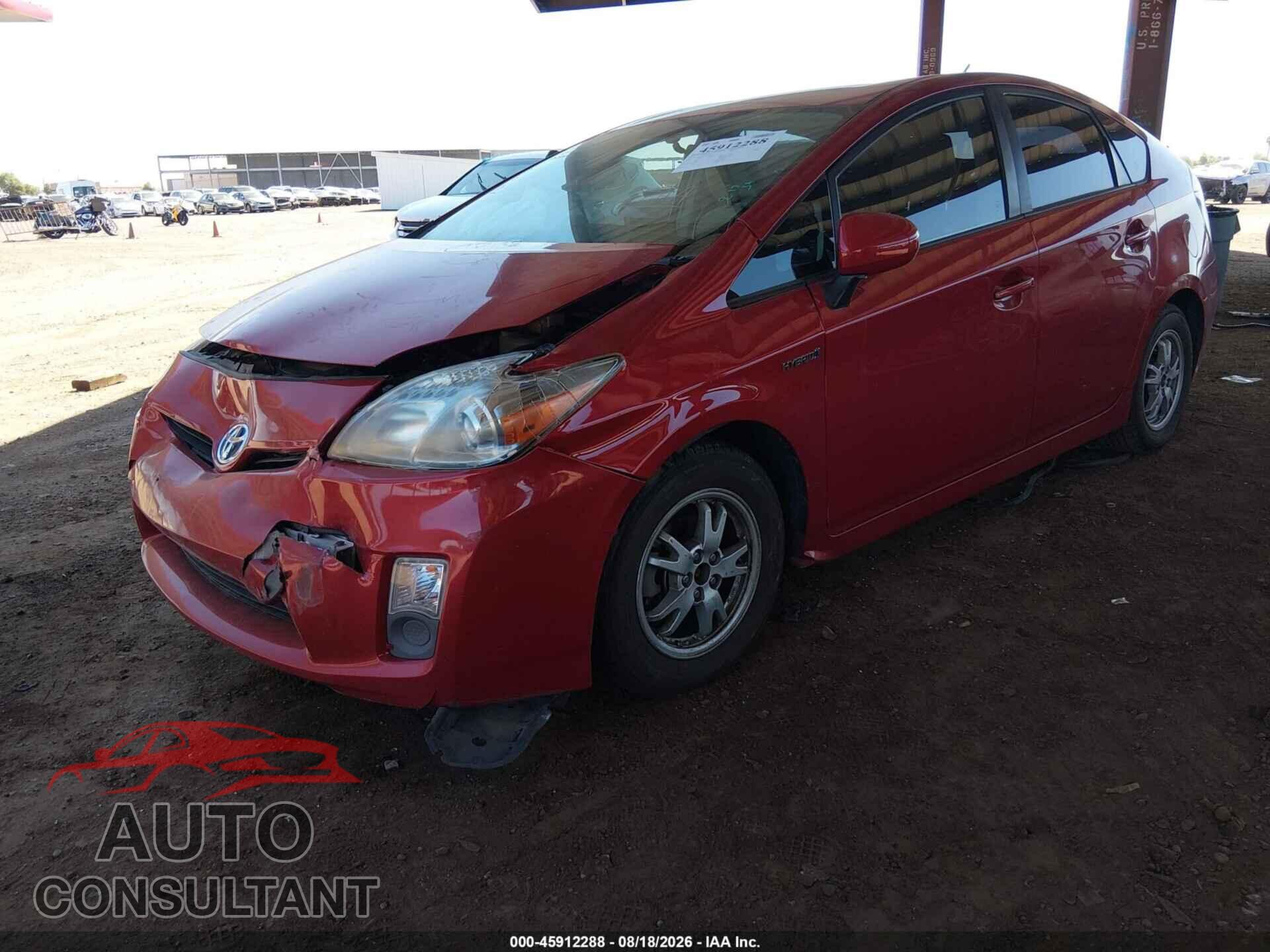 TOYOTA PRIUS 2011 - JTDKN3DU5B0267517