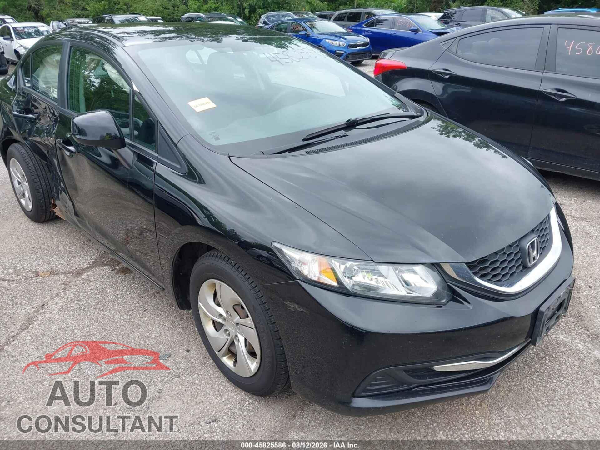HONDA CIVIC 2013 - 19XFB2E58DE057256
