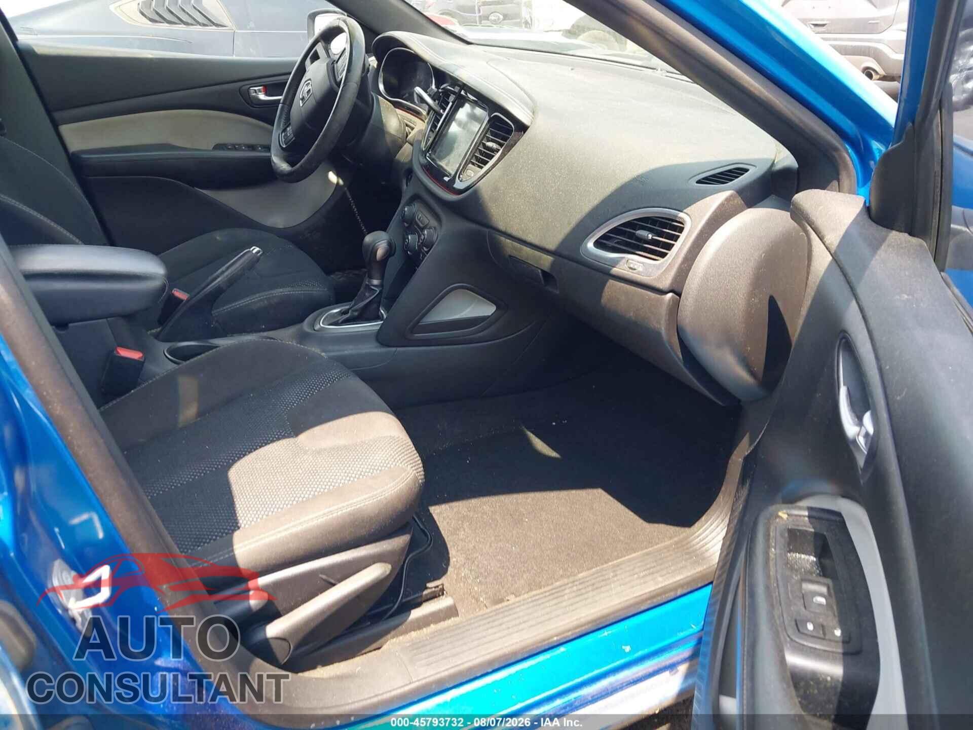 DODGE DART 2015 - 1C3CDFBB1FD299586