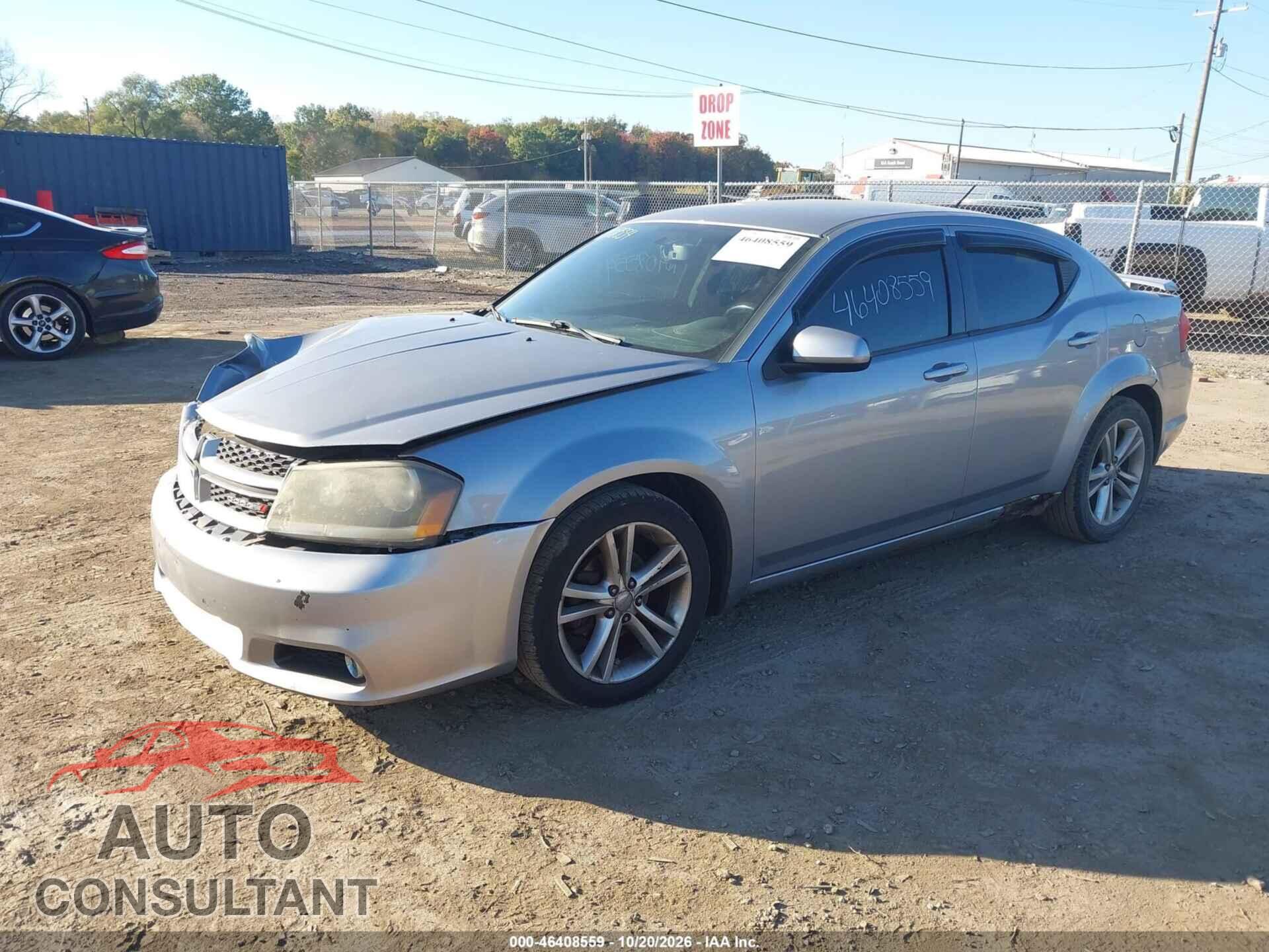 DODGE AVENGER 2013 - 1C3CDZCB9DN588240
