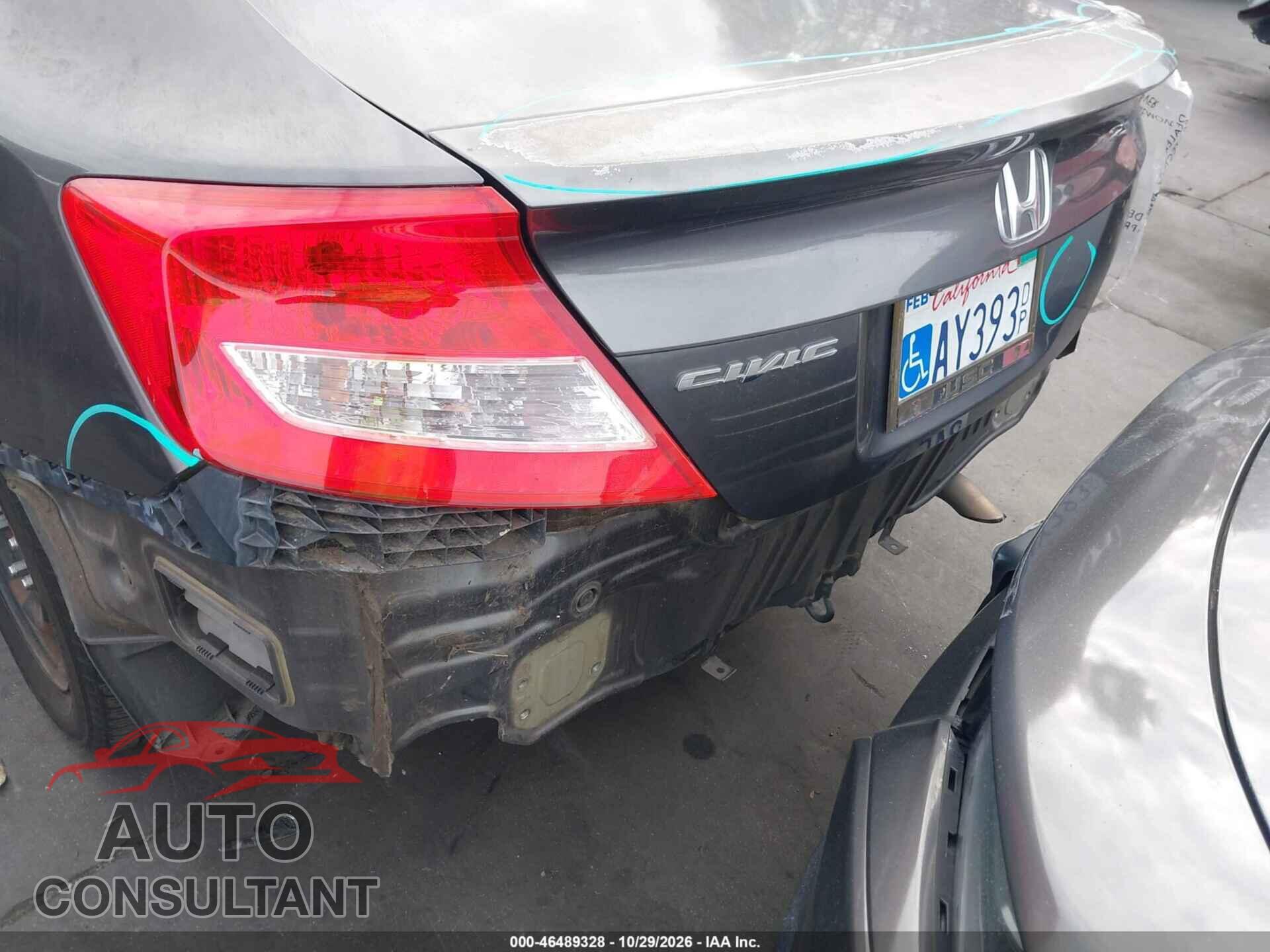 HONDA CIVIC 2012 - 2HGFG3B51CH527627