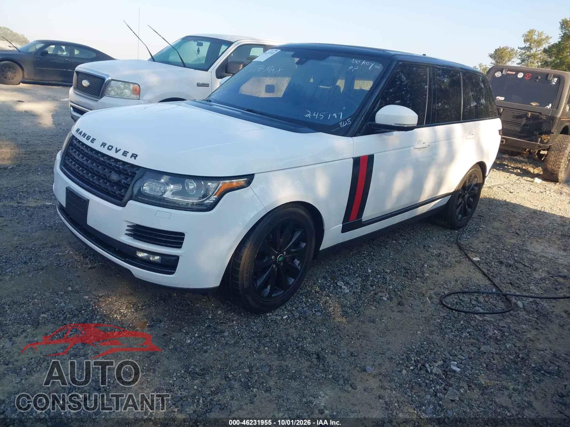 LAND ROVER RANGE ROVER 2016 - SALGS2VF9GA245197