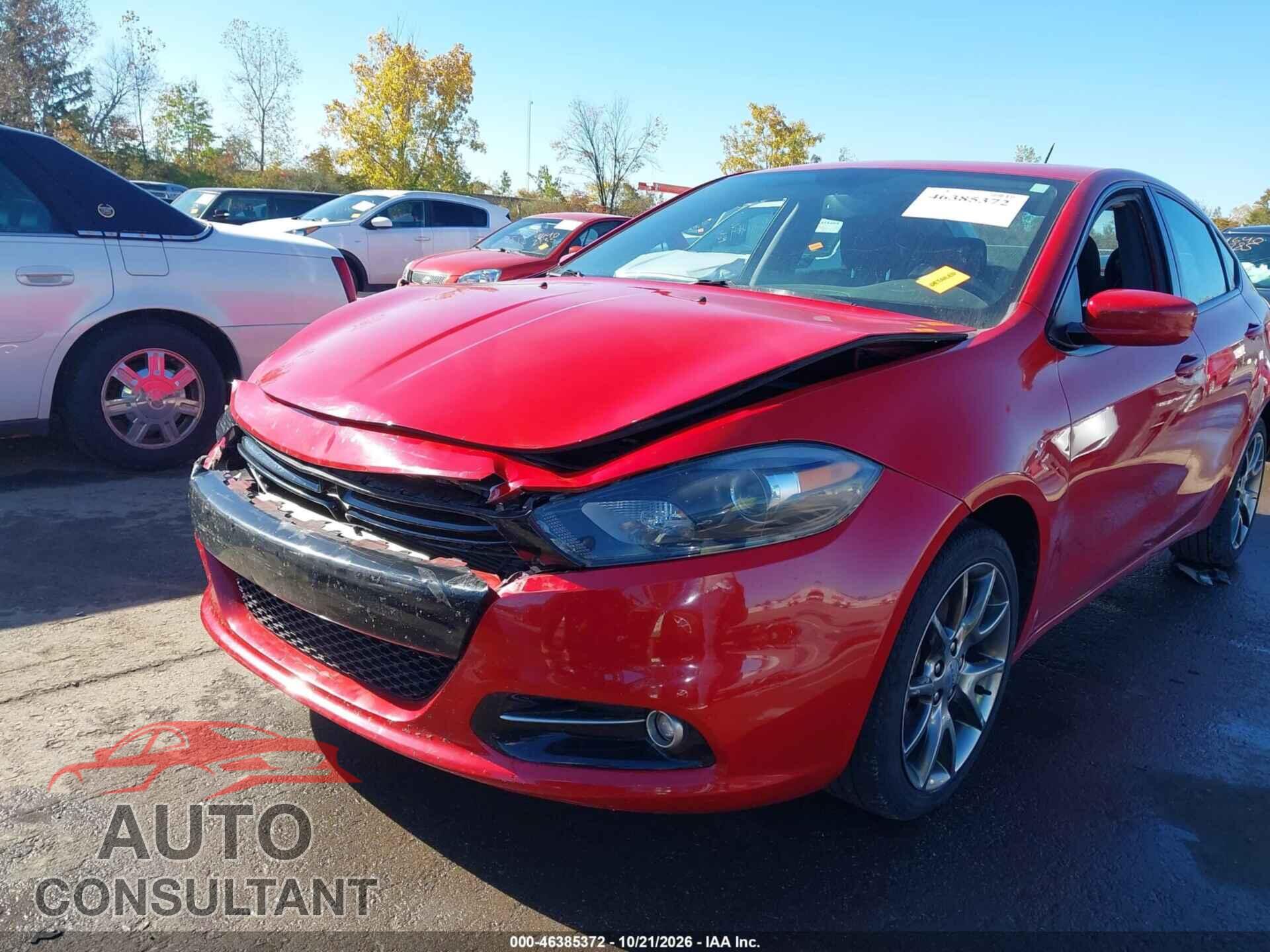 DODGE DART 2013 - 1C3CDFBA1DD341050