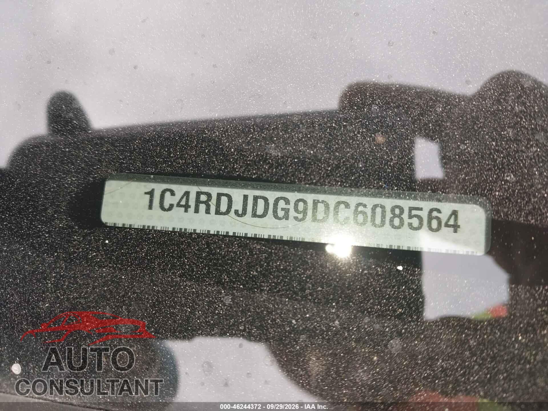 DODGE DURANGO 2013 - 1C4RDJDG9DC608564