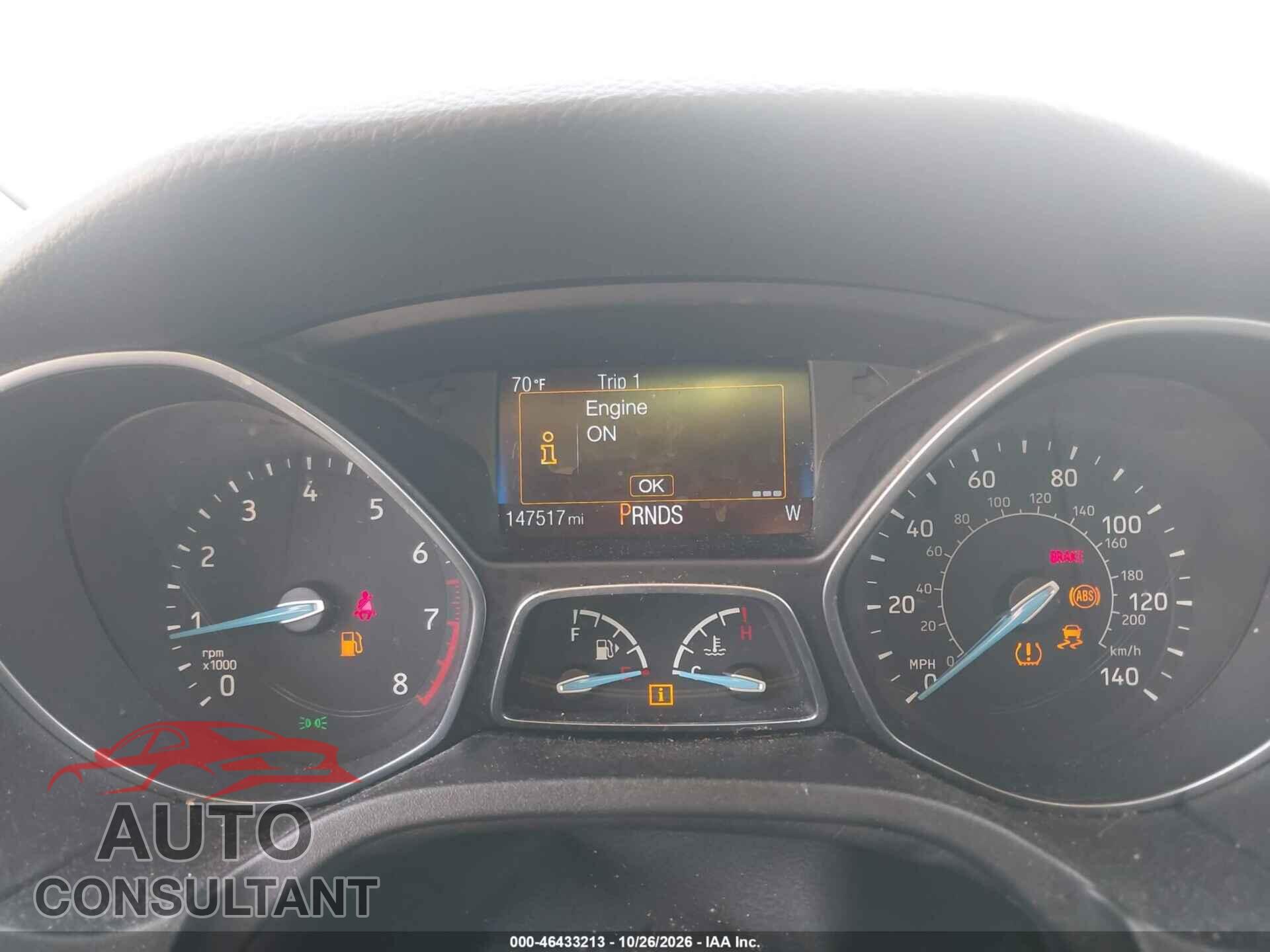 FORD FOCUS 2015 - 1FADP3F23FL302354