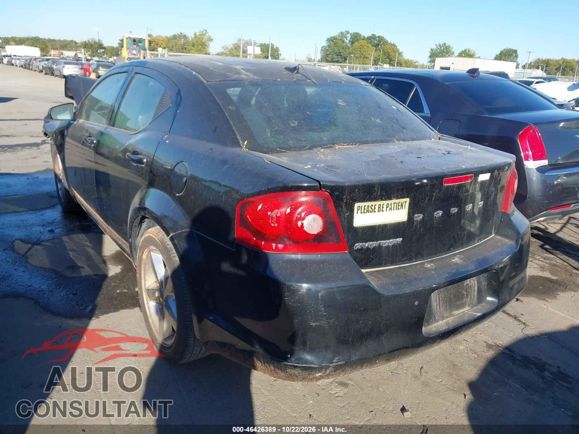 DODGE AVENGER 2012 - 1C3CDZAB6CN227498