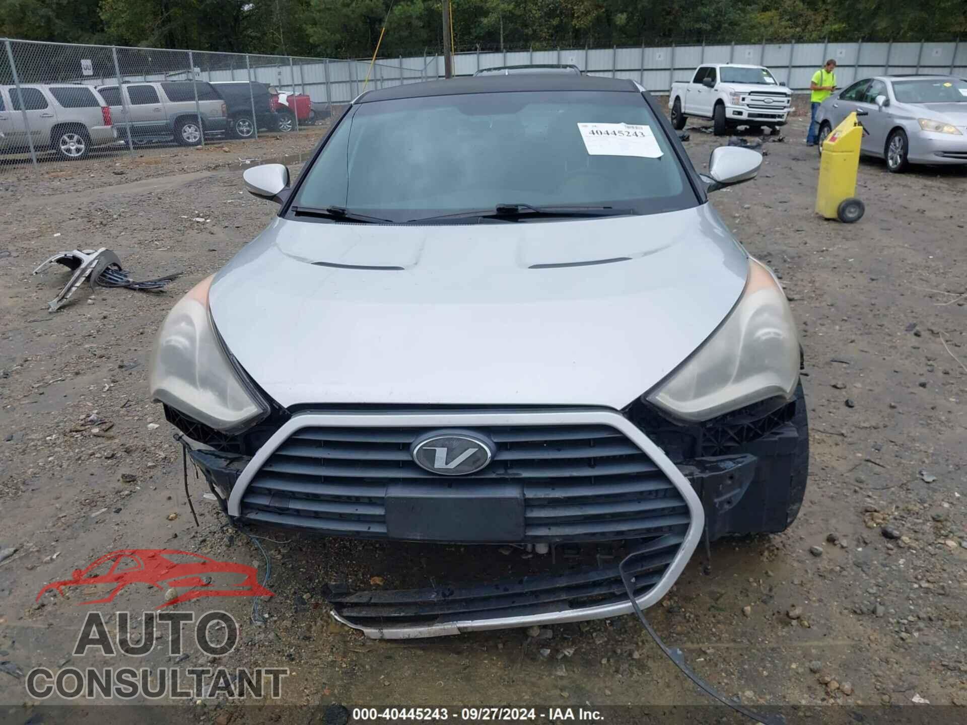 HYUNDAI VELOSTER 2013 - KMHTC6AE0DU157779