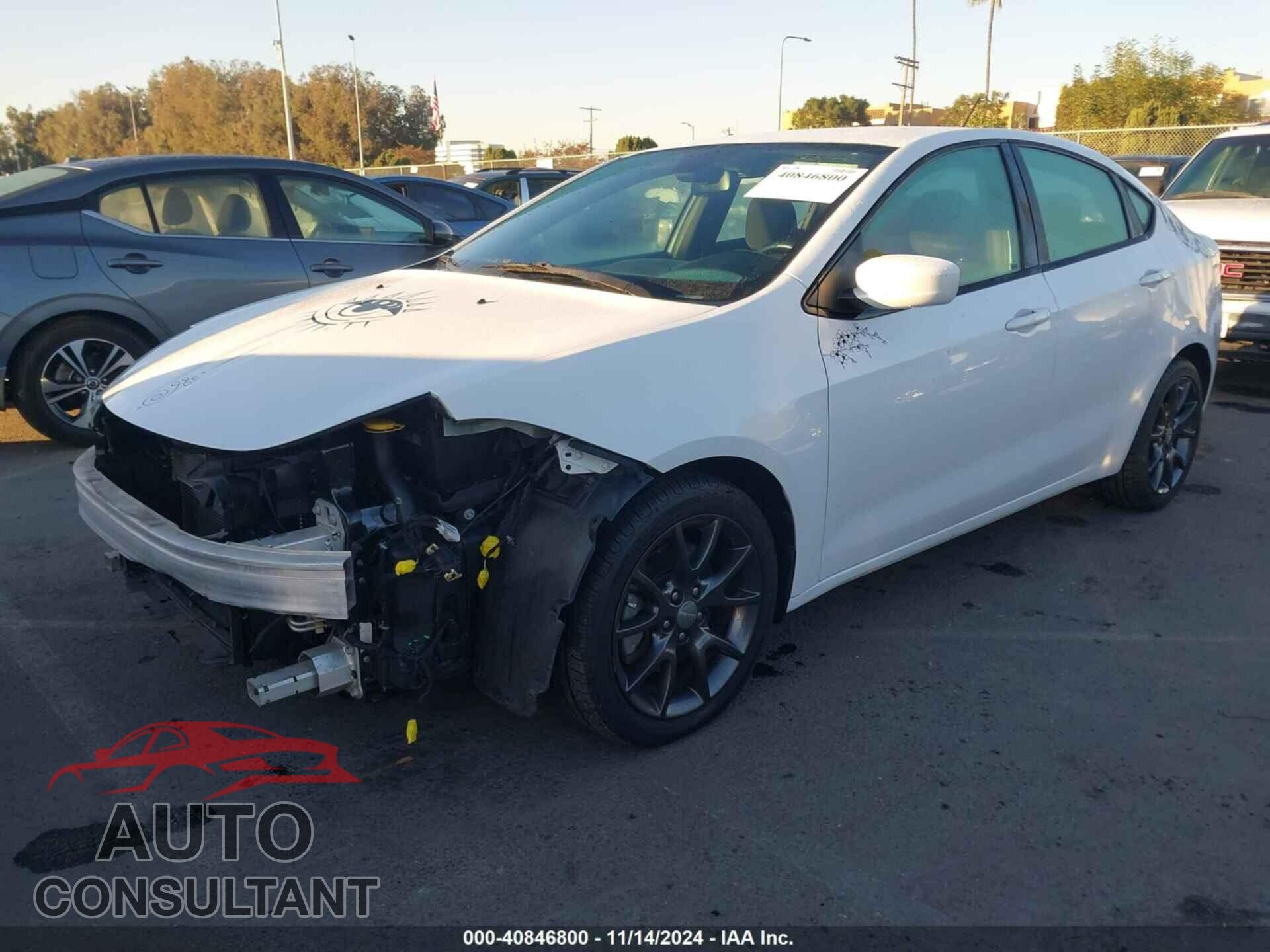 DODGE DART 2015 - 1C3CDFBBXFD421314