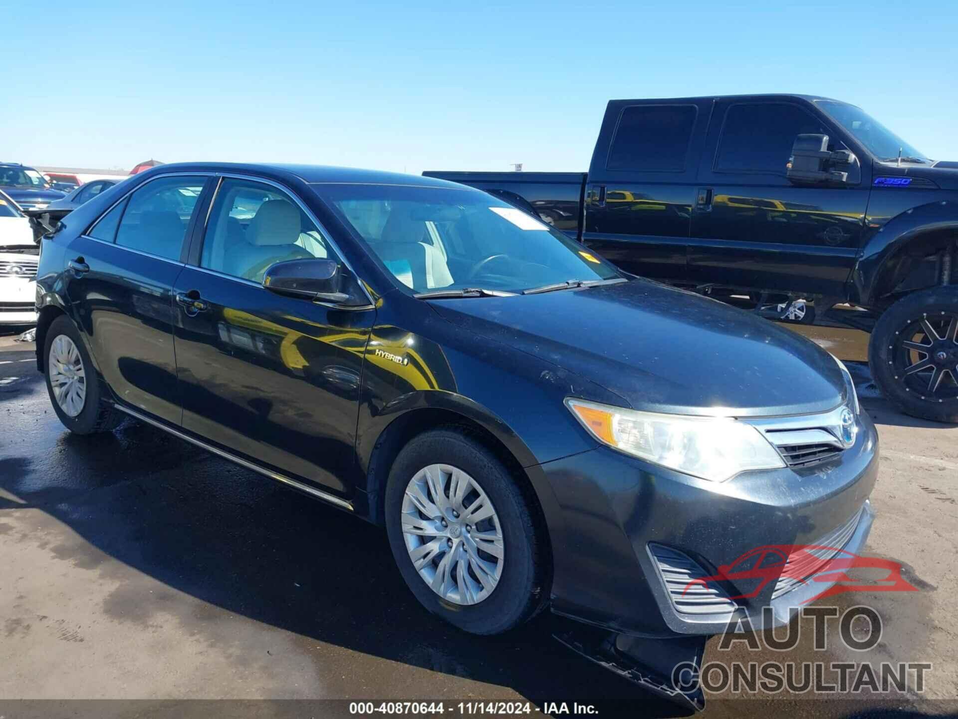 TOYOTA CAMRY HYBRID 2012 - 4T1BD1FK2CU005074